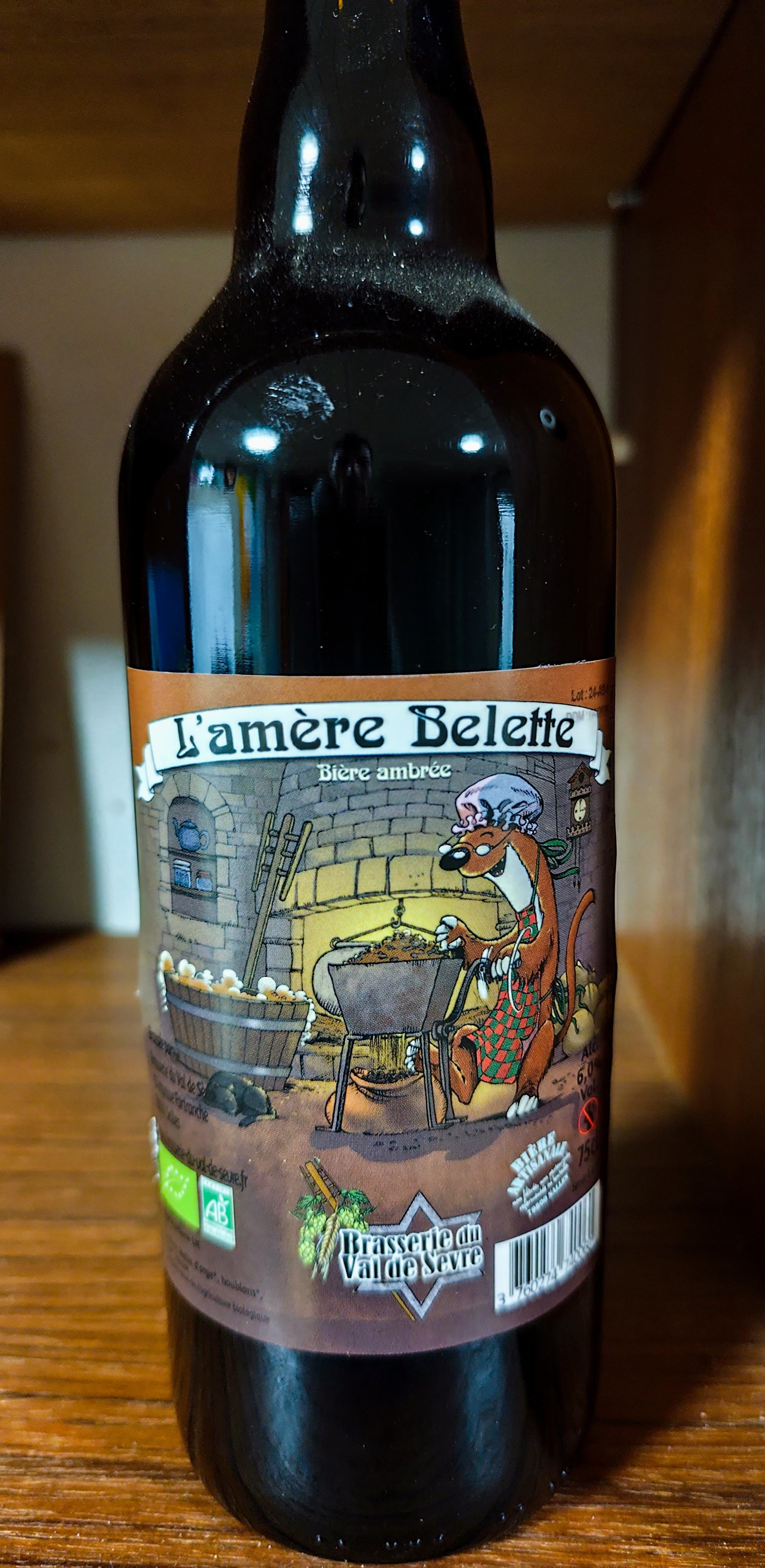 Bière Belette Ambrée  75CL