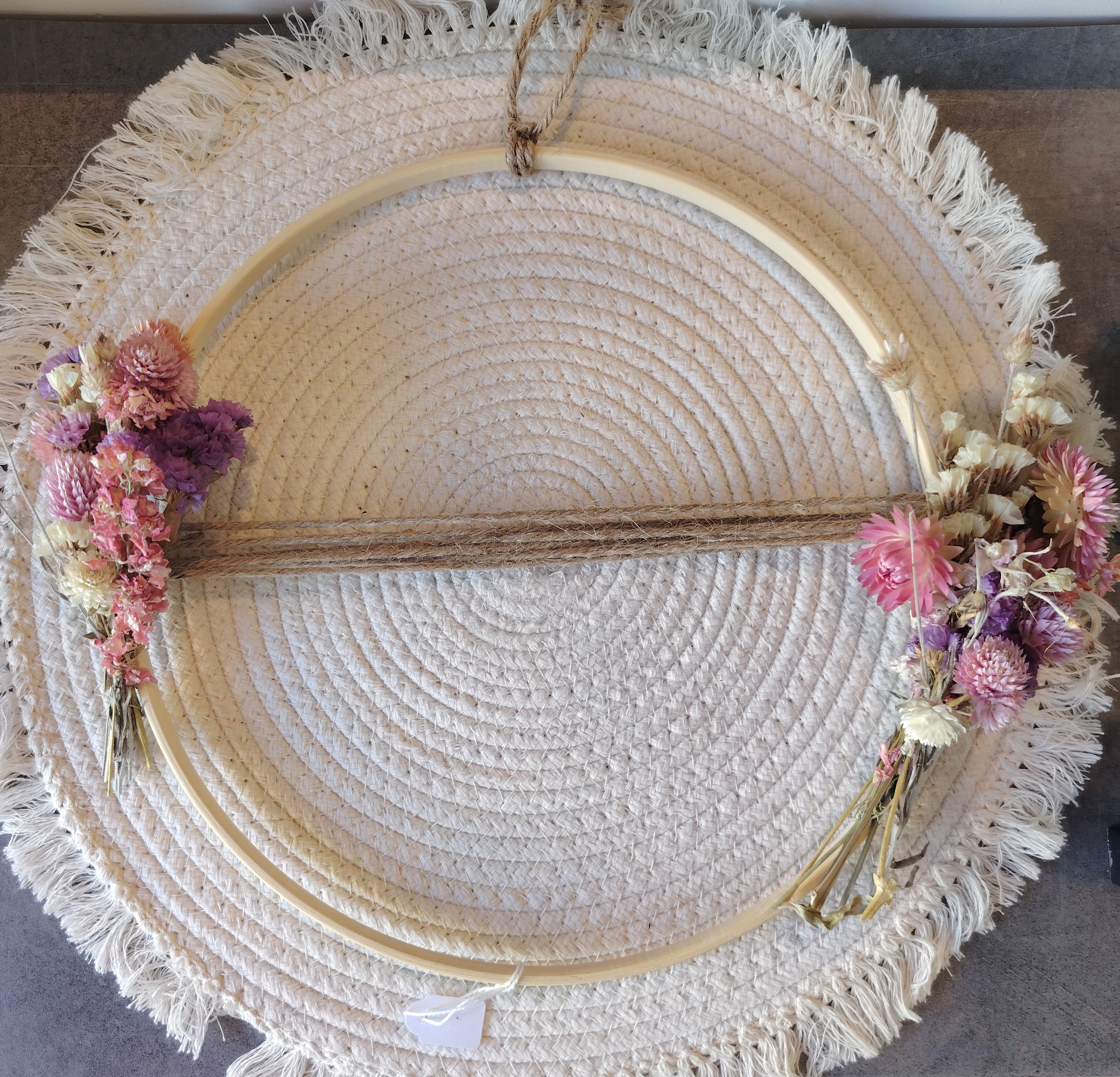 Couronne fleurie 25 cm