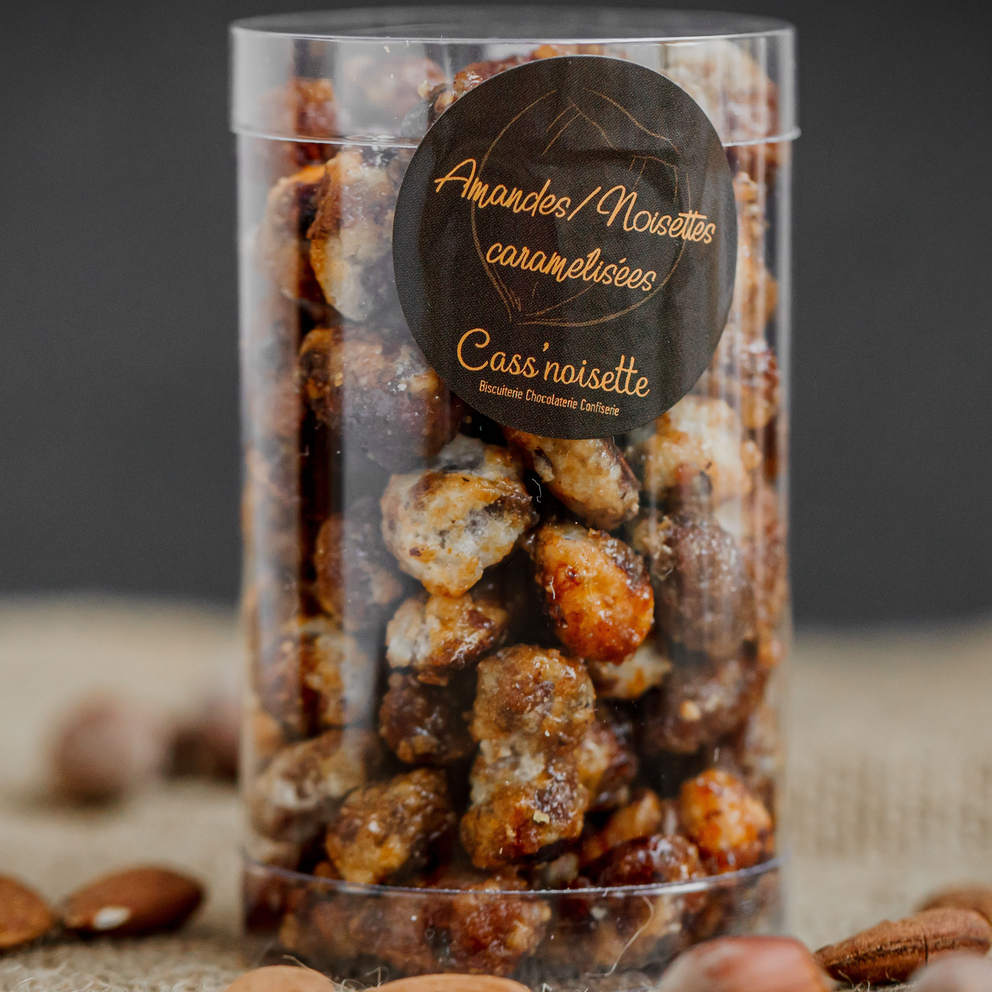 Amandes et noisettes caramélisées - 140g