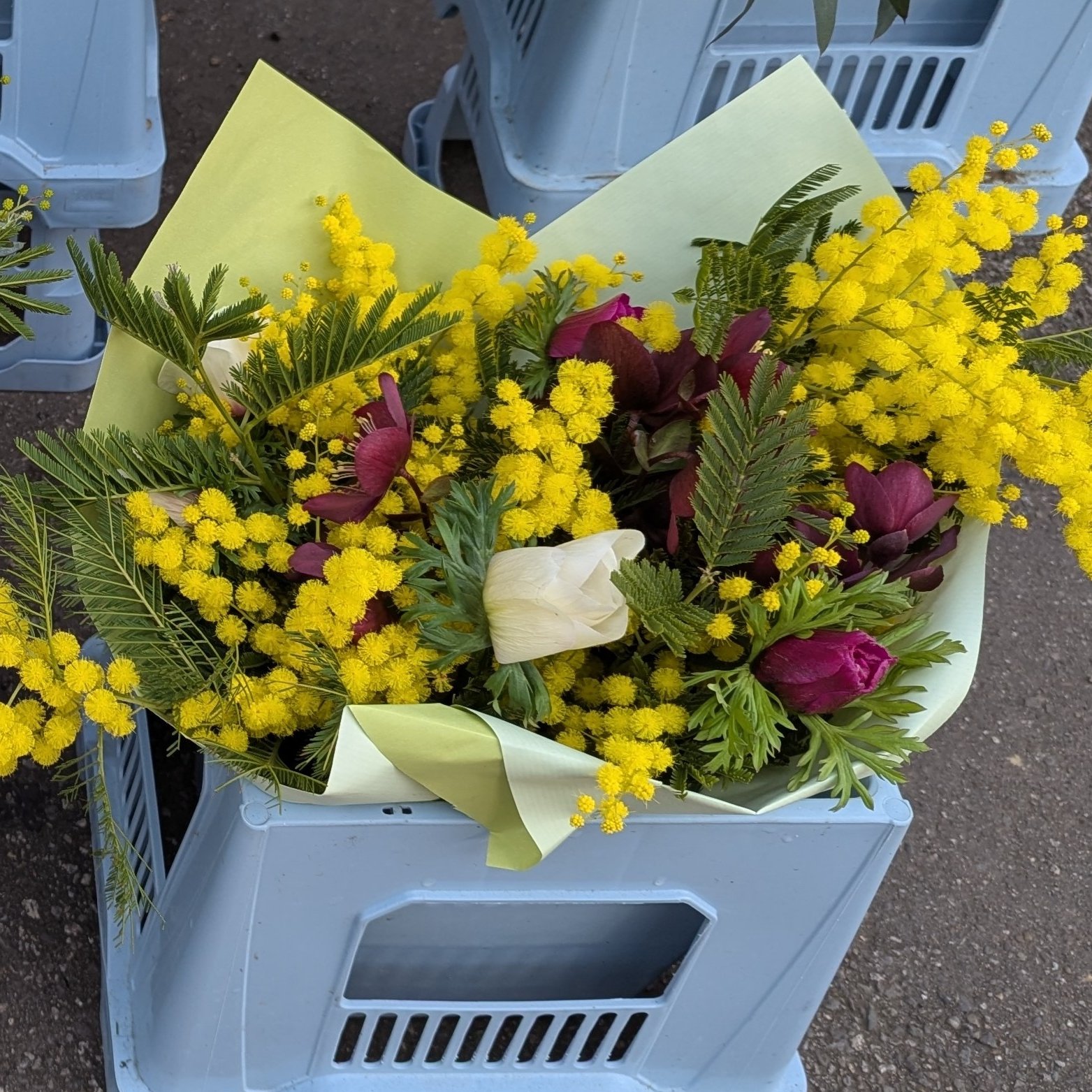 Bouquet de fleurs de saison coloré