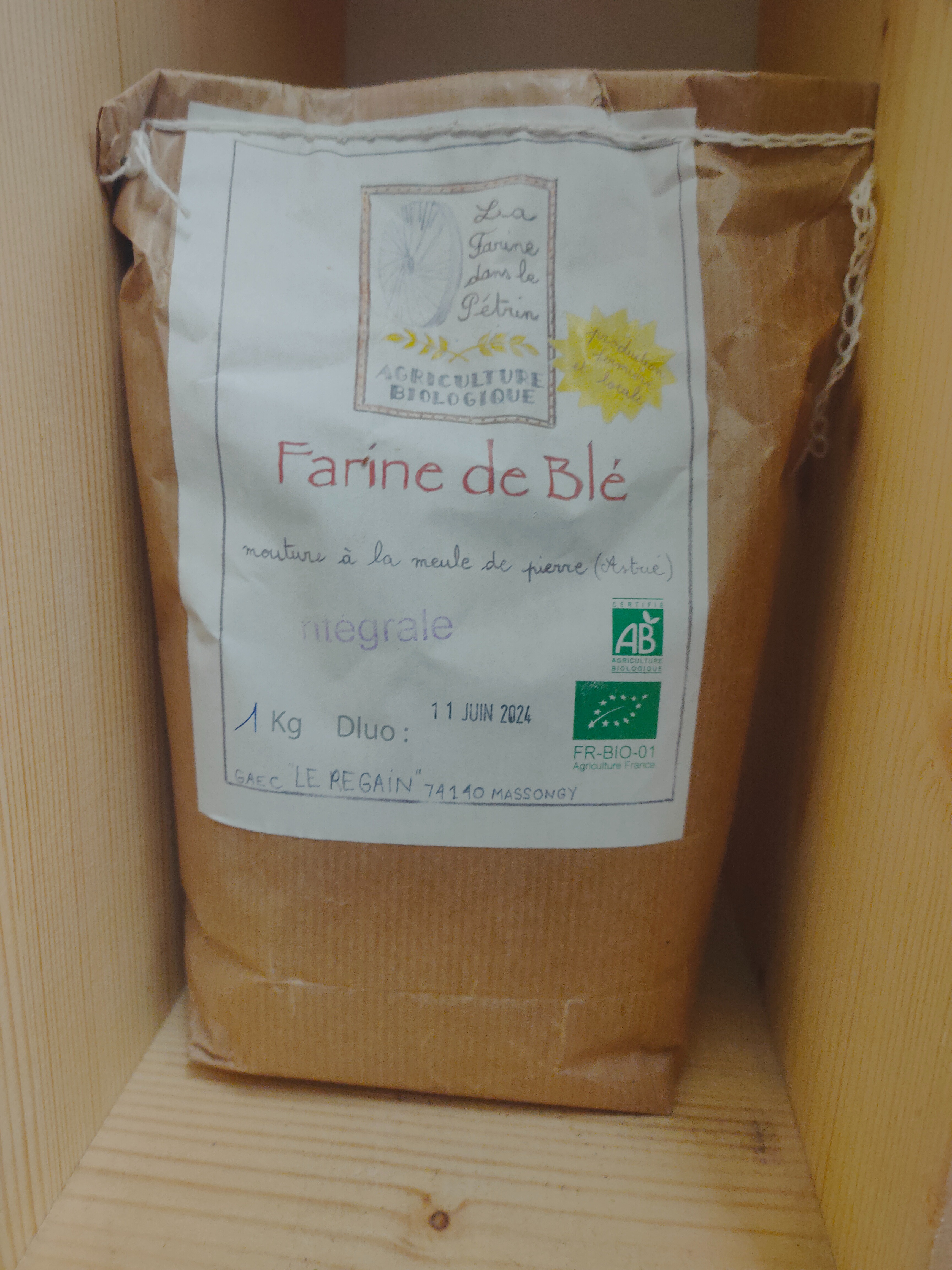 Farine de Blé Intégral Bio 1 kg