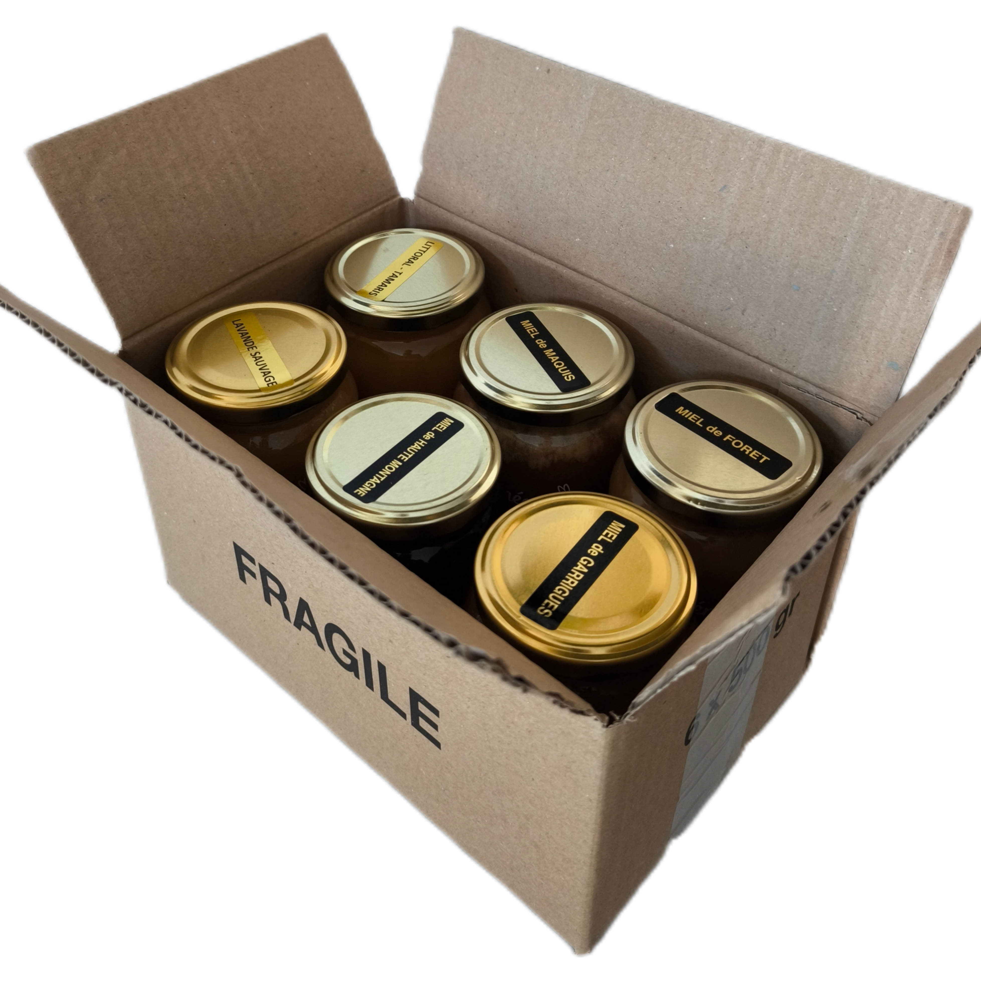 Lot de 6 pots 500g