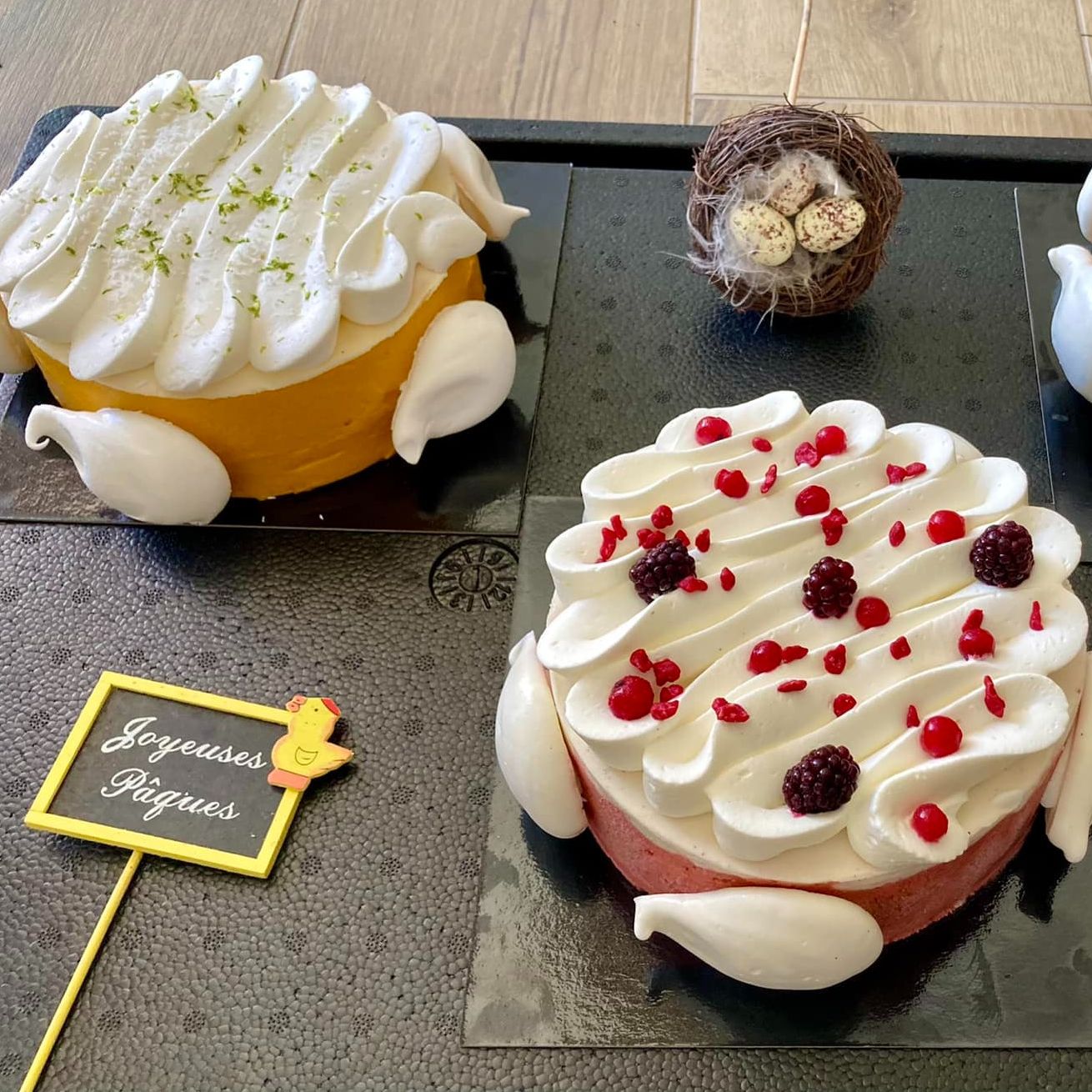 VACHERINS GLACES Fraise & Vanille OU Praliné Vanille