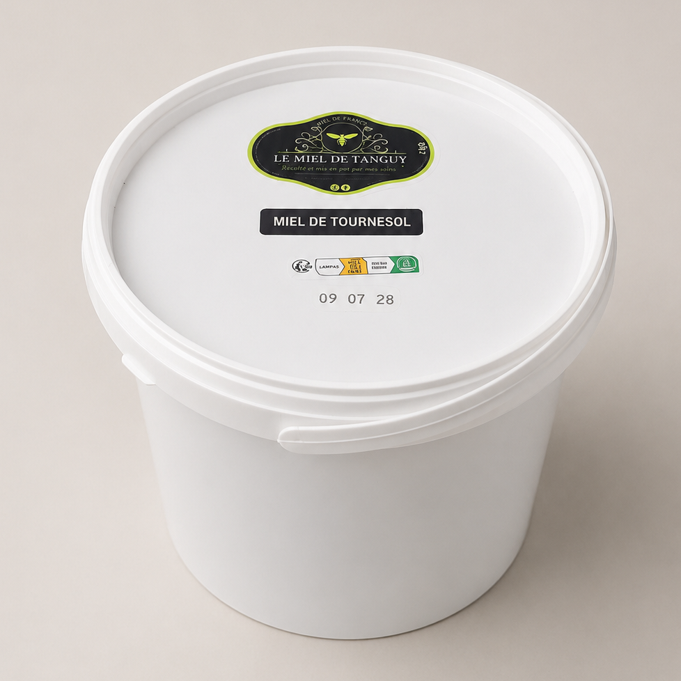 Seau de  miel de Tournesol - 3kg