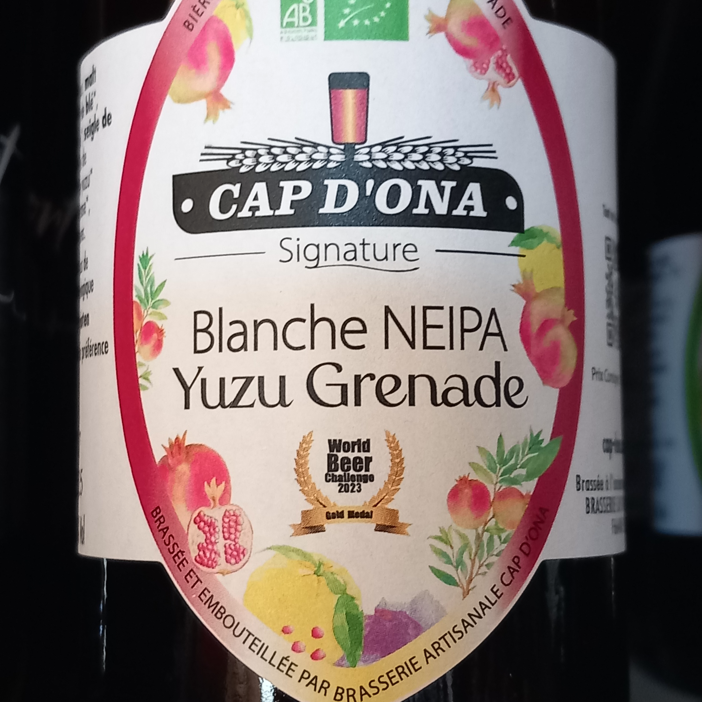 Blanche Yuzu Grenade - 25cl