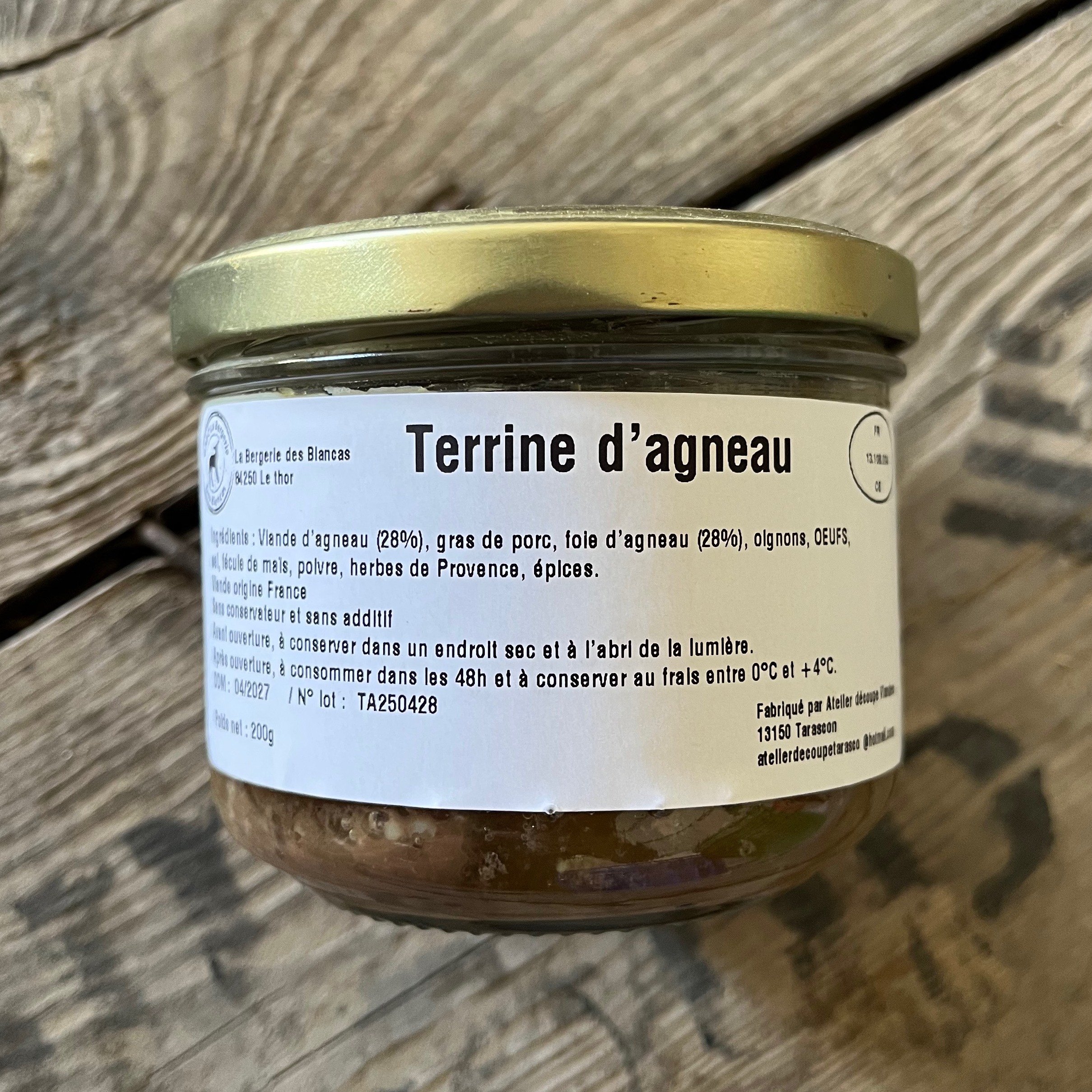 Terrine d'agneau - 200g