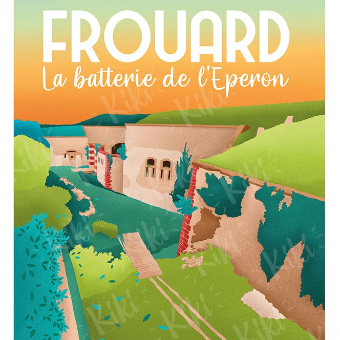 AFFICHE FROUARD "BATTERIE DE L'ÉPERON"