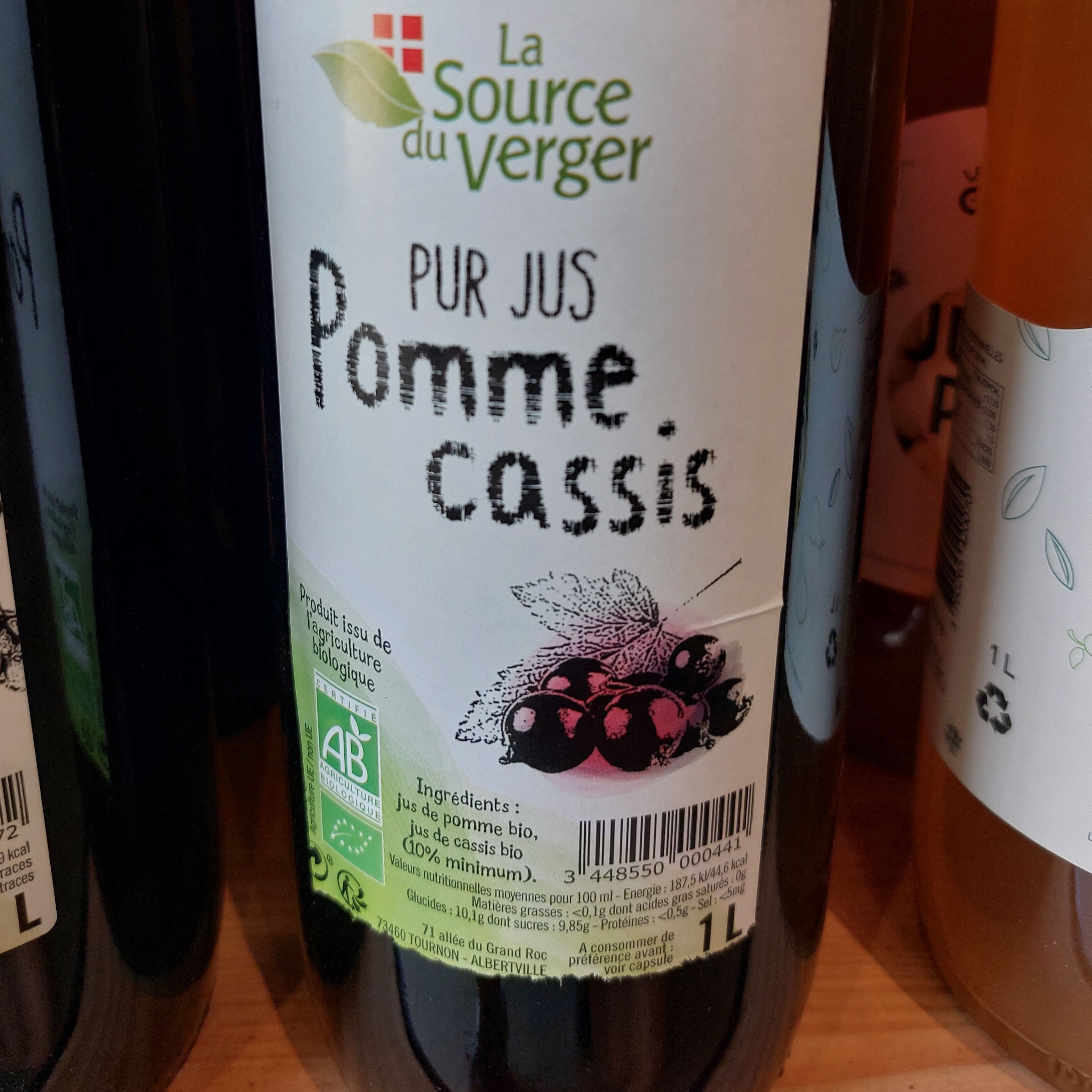 Jus pomme/cassis