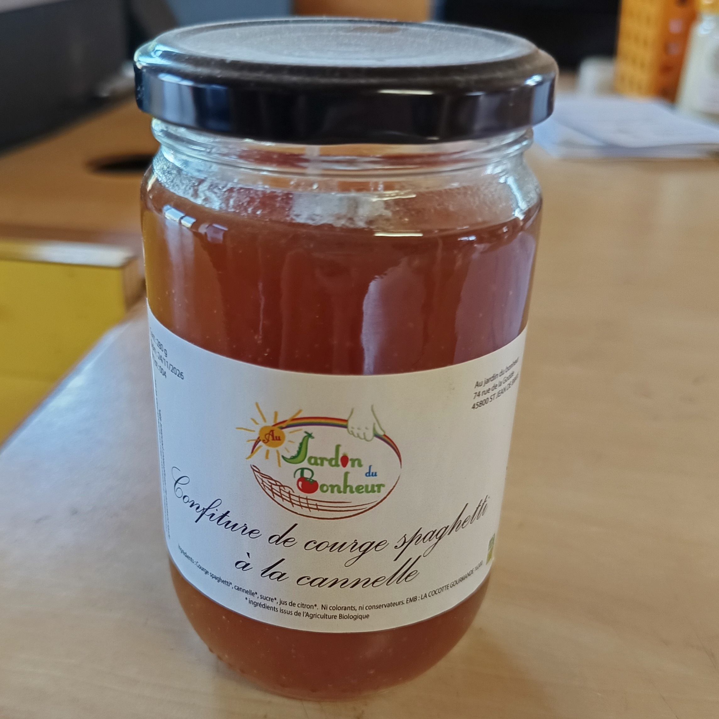 Confiture de courge spaghetti - canelle