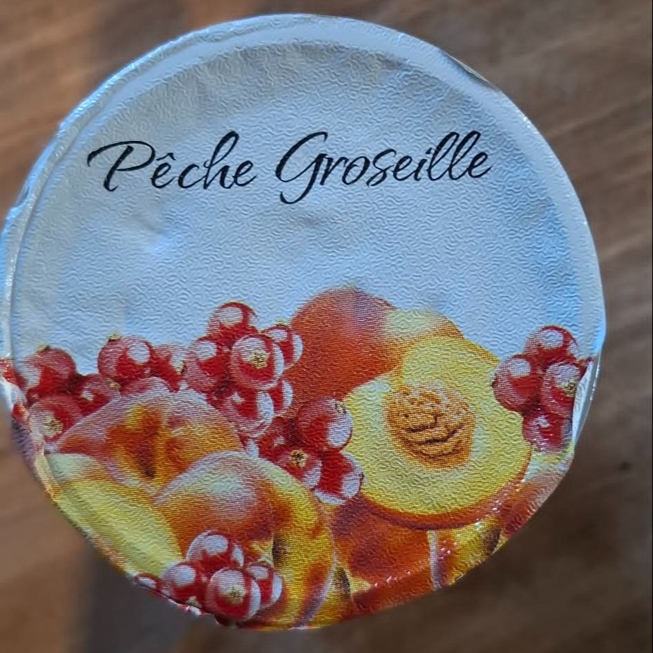 Yaourt PECHE GROSEILLE 125g - (L'ESPRIT NORMAND)- revente - 125g