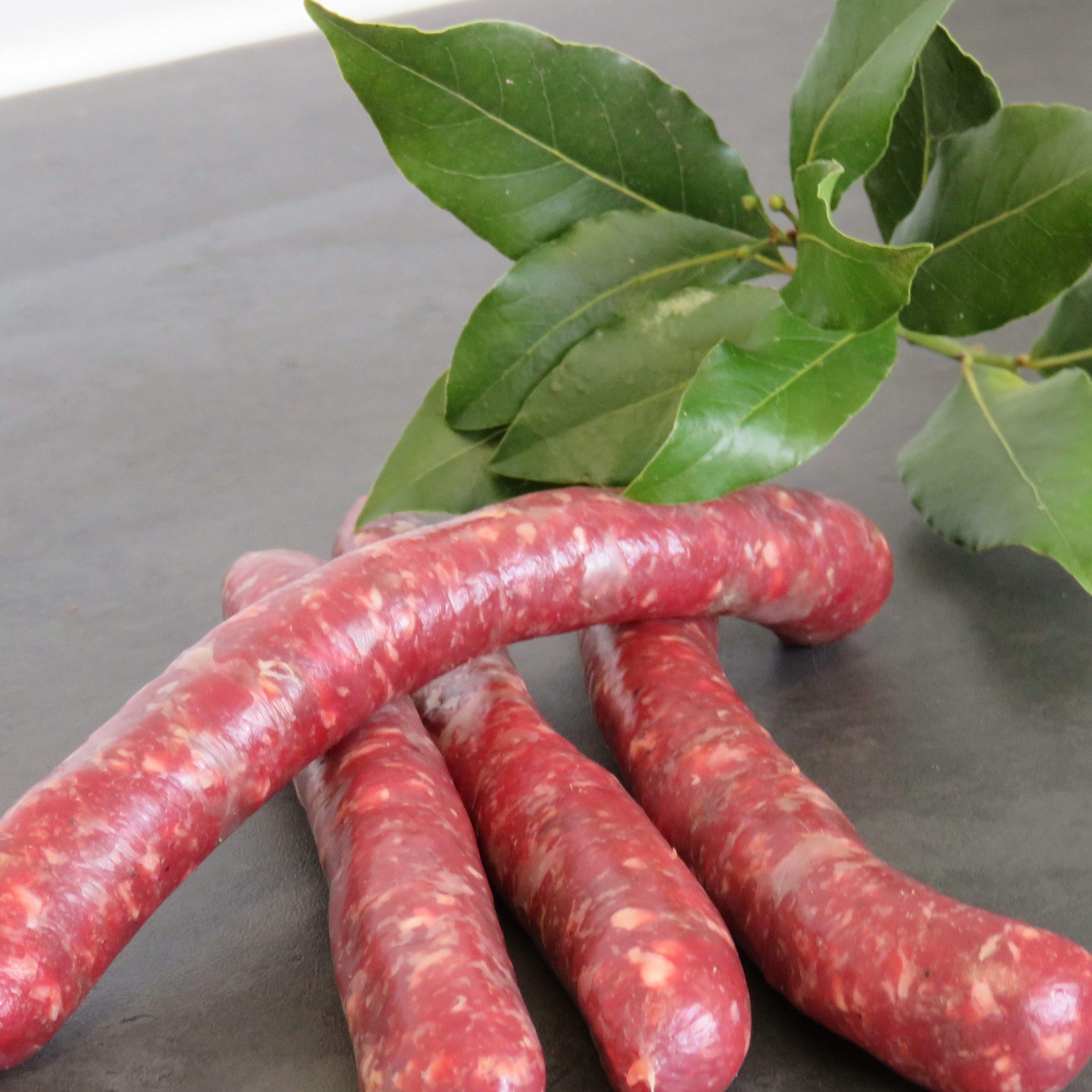 6 saucisses de bœuf à l'échalote sous vide - 0,3kg