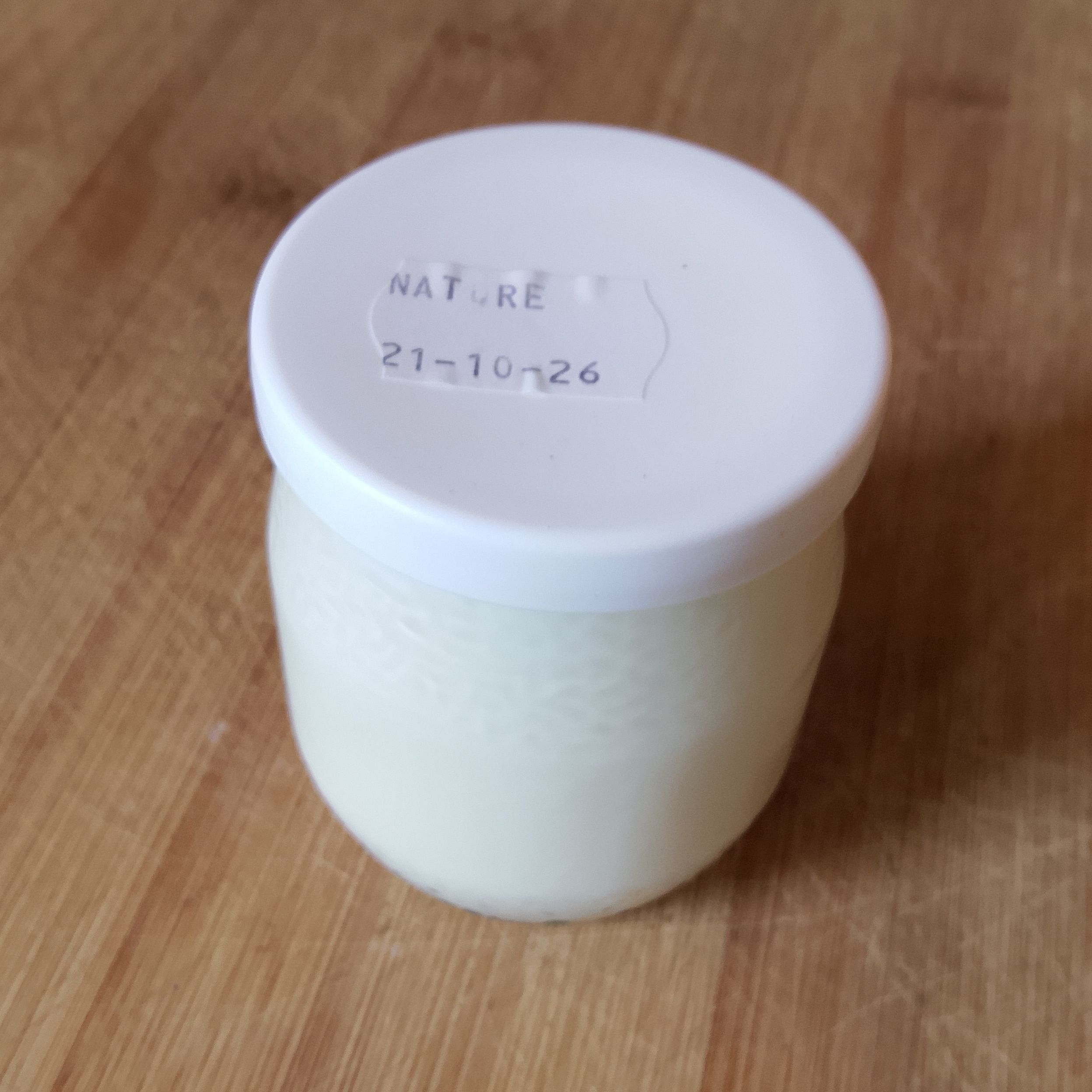 Yaourt Nature au lait de vache - 125 mL - Ferme Hazemann