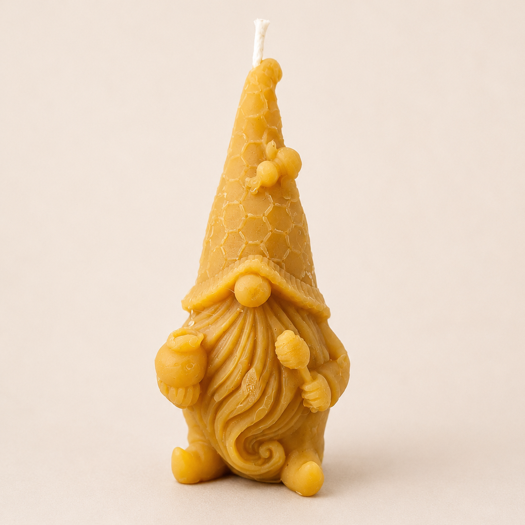Bougie gnome pot de miel