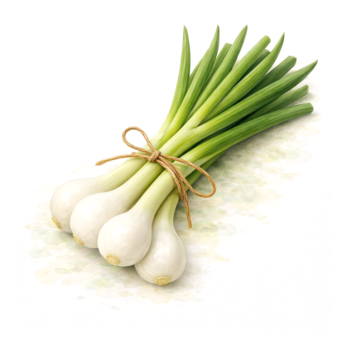 Oignon blanc BIO (botte) - 400g