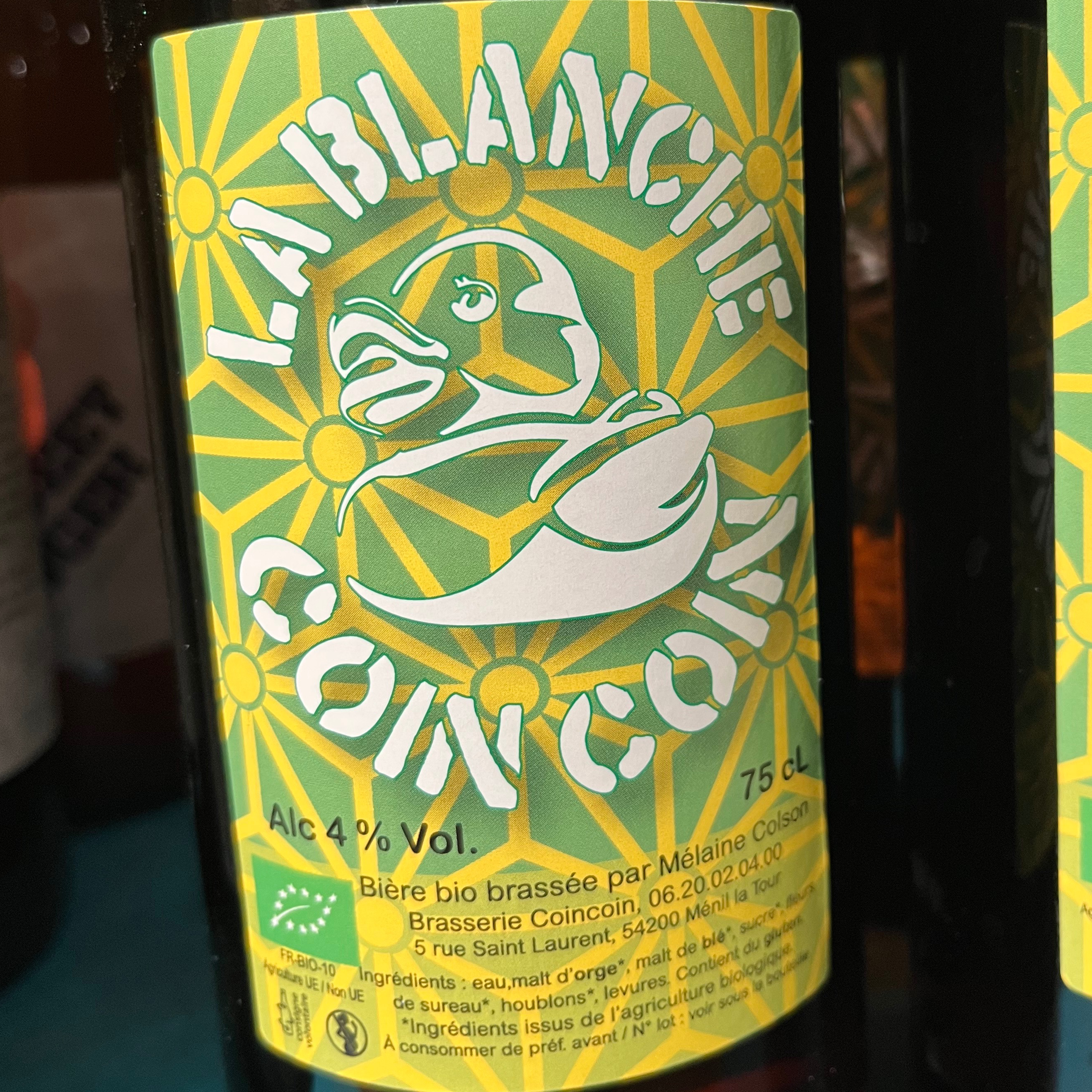 BIÈRE 75CL BLANCHE (COIN COIN)