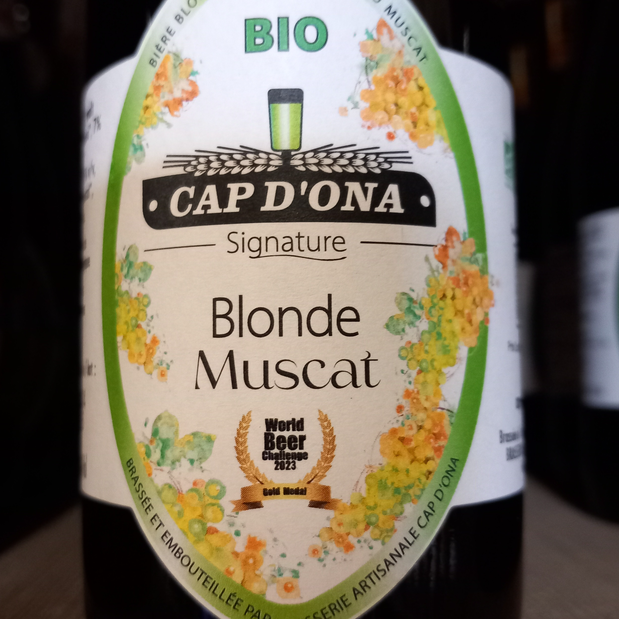 Bière blonde MUSCAT