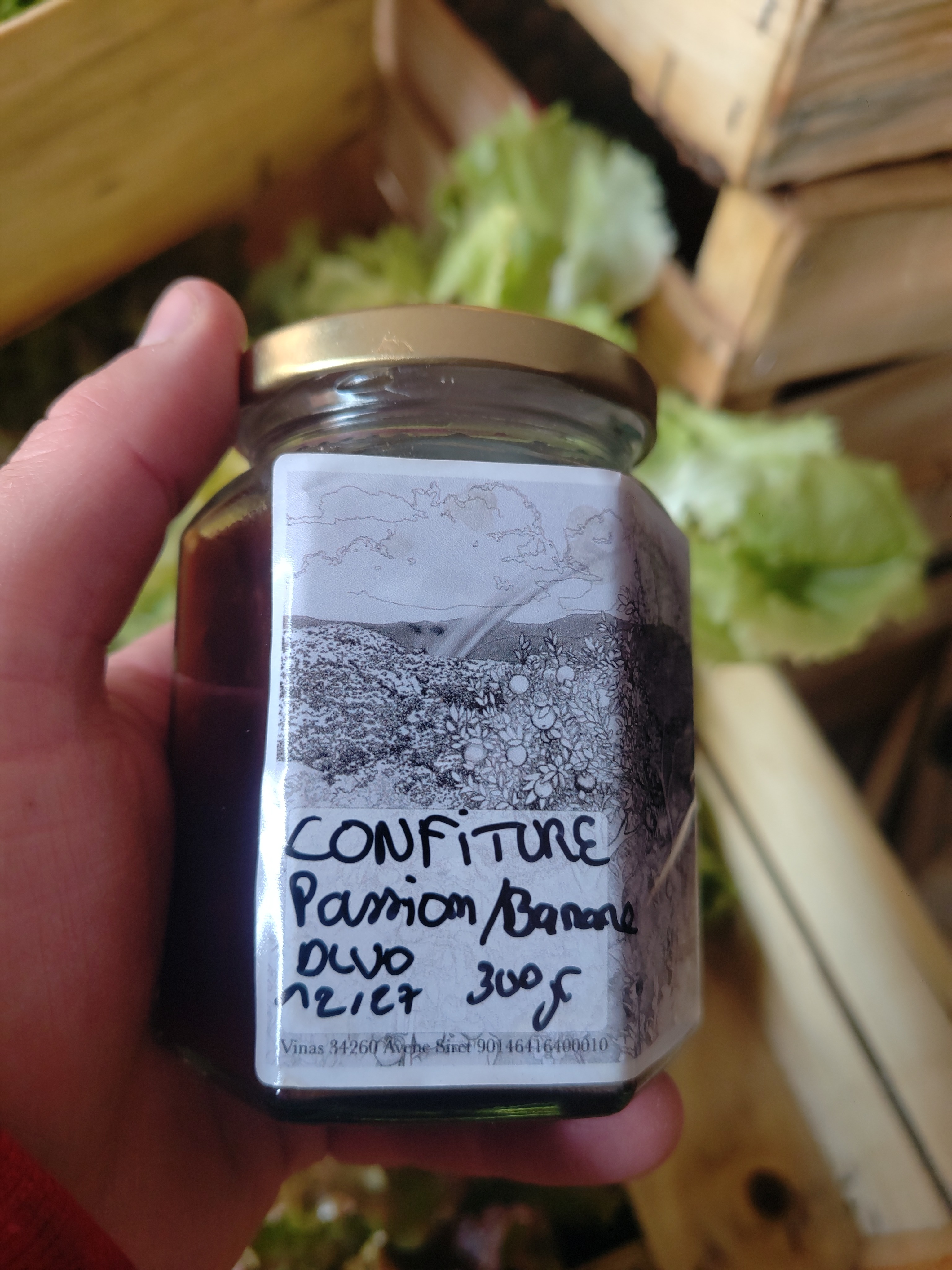 Confiture Passion -Banane 300gr