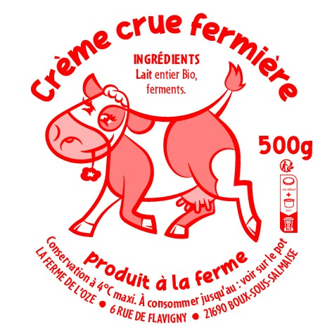 Crème Crue Fermière 500G