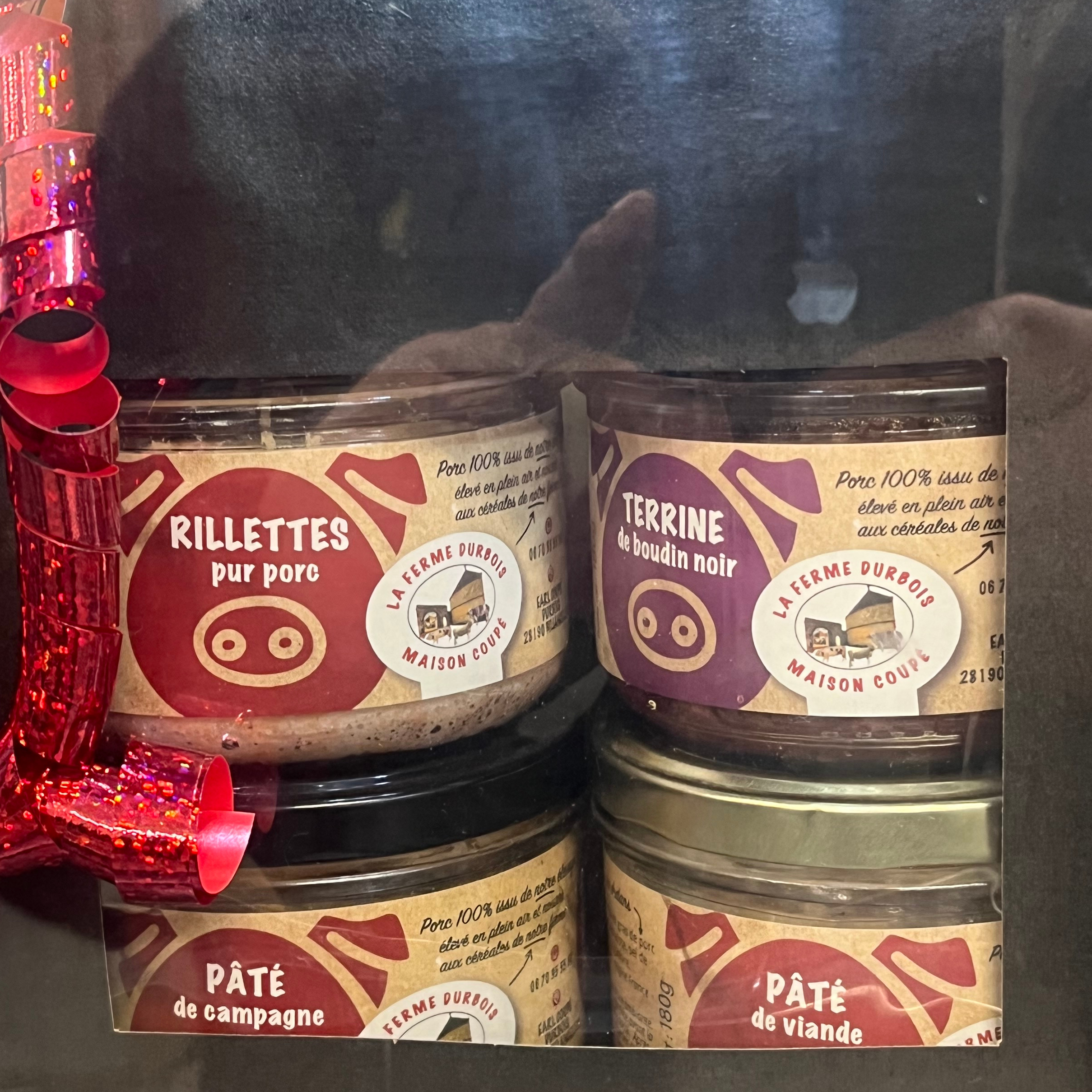 Pack KDO - 4 terrines  LA FERME DURBOIS - 720g