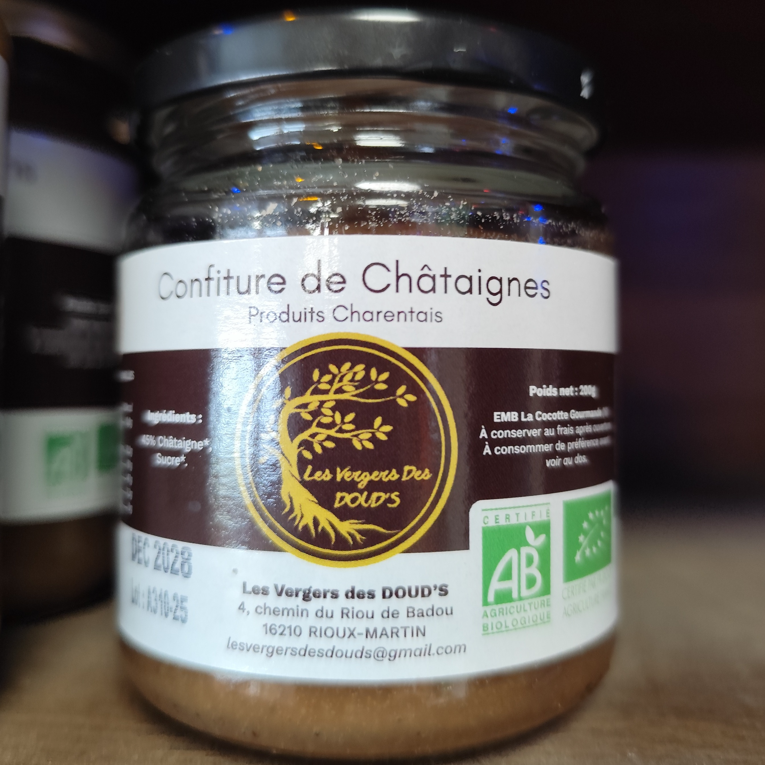 Confiture de Châtaignes 200gr