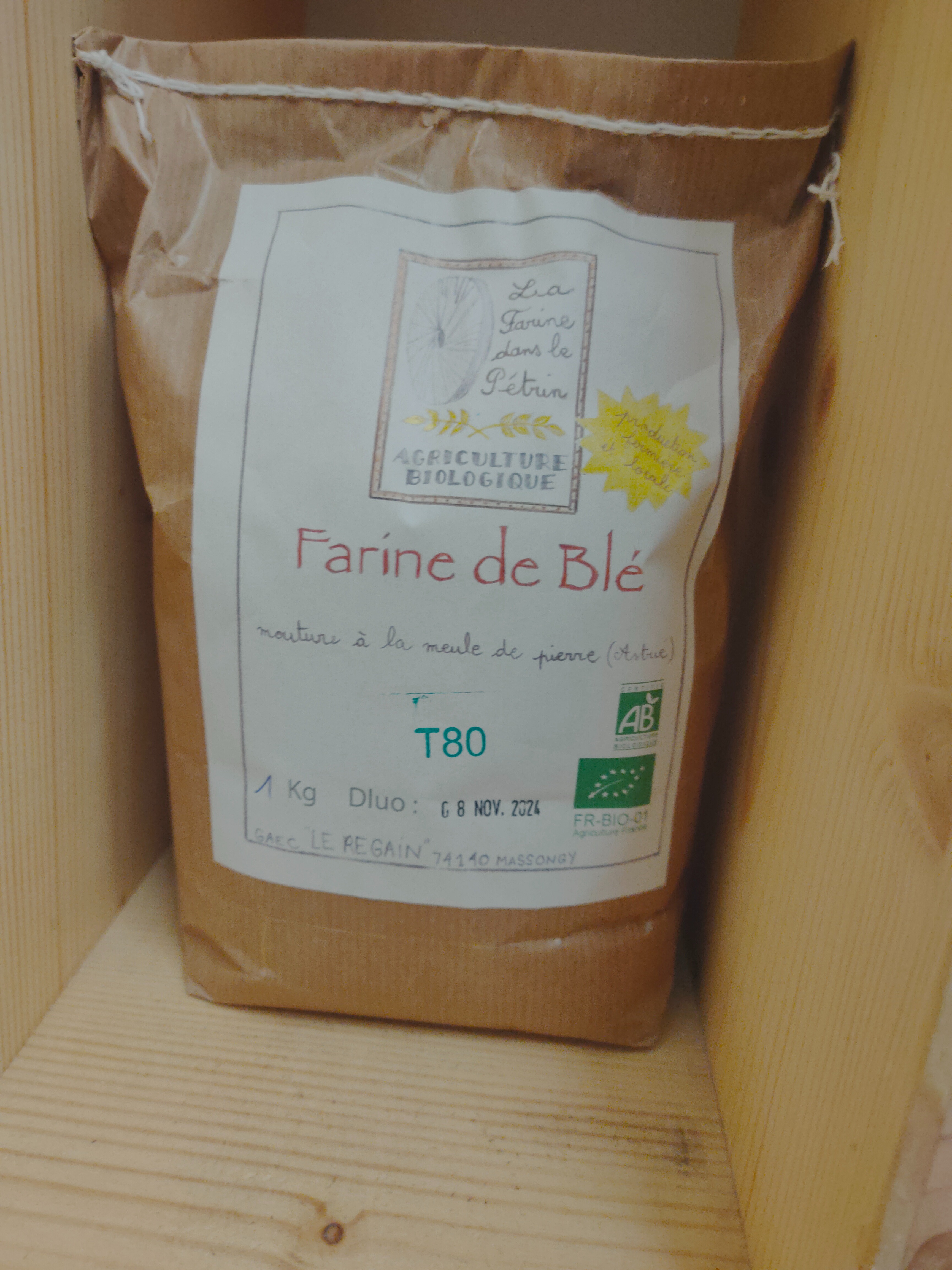 Farine de Blé T80 Bio 1 kg