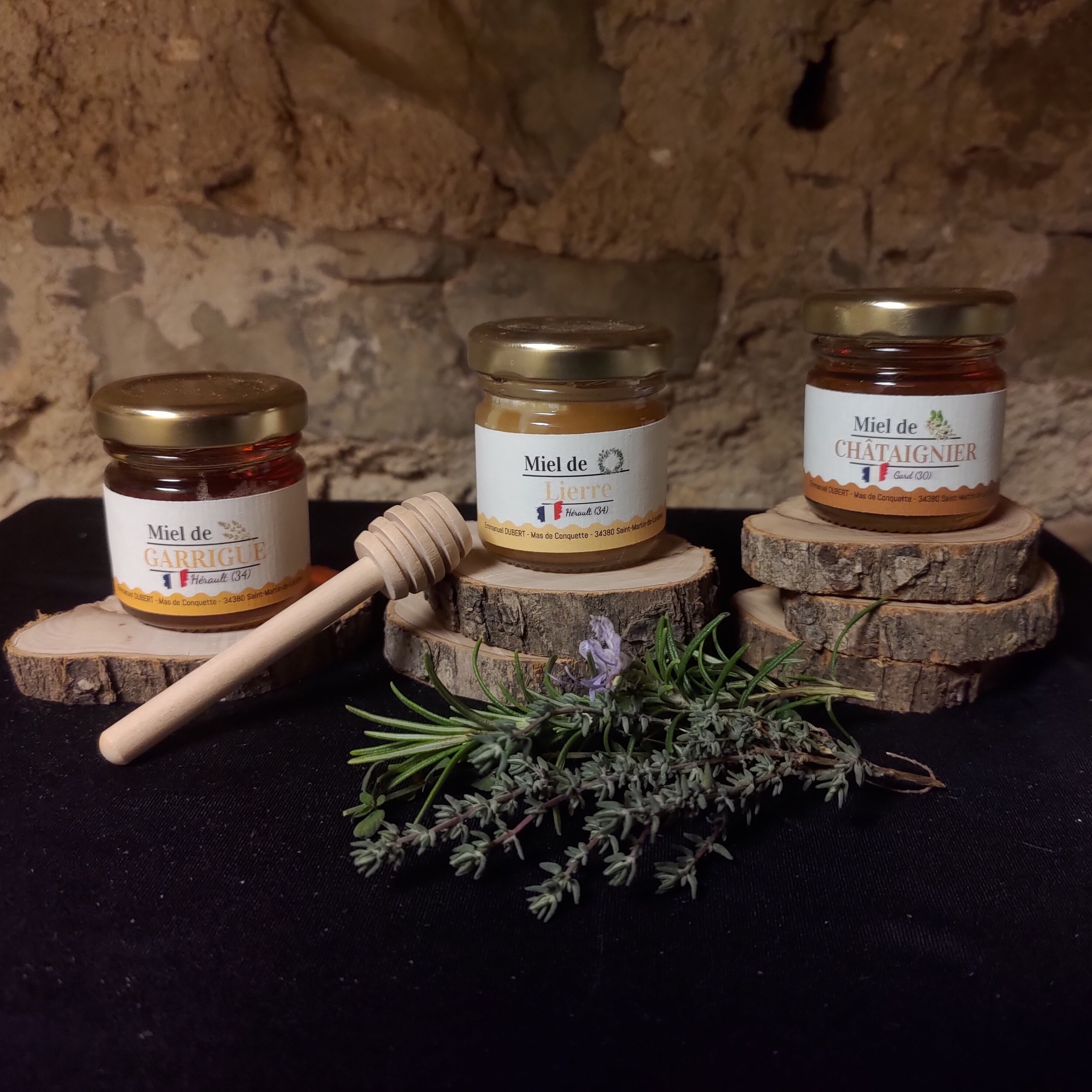 Pot miel 130g + sachet & cuillère