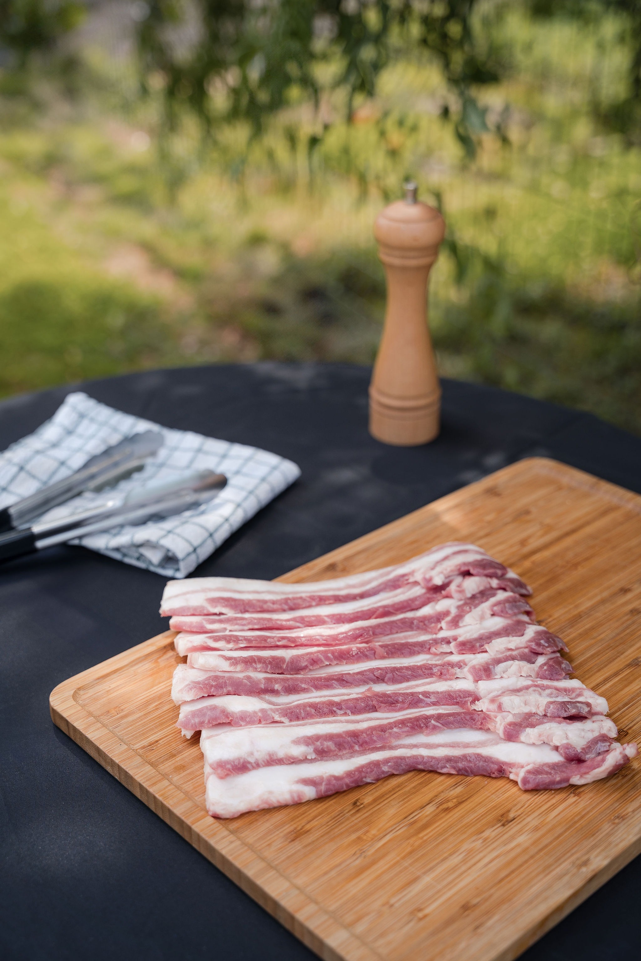 POITRINE TRANCHEE DE PORC NOIR - 500g