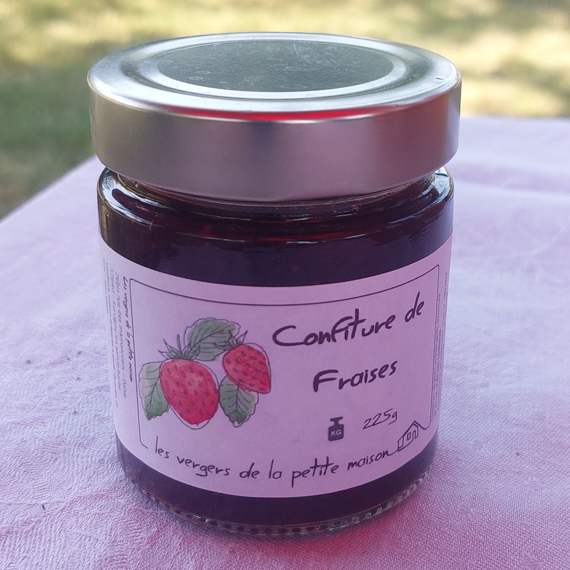 Confiture de fraises - 225g