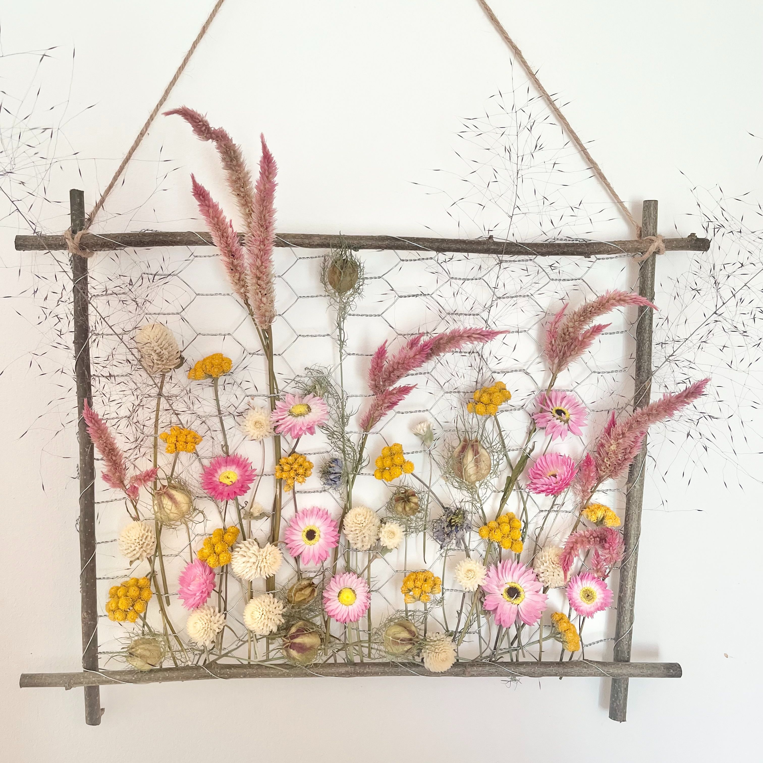 Tableau en fleurs séchées (moyen)