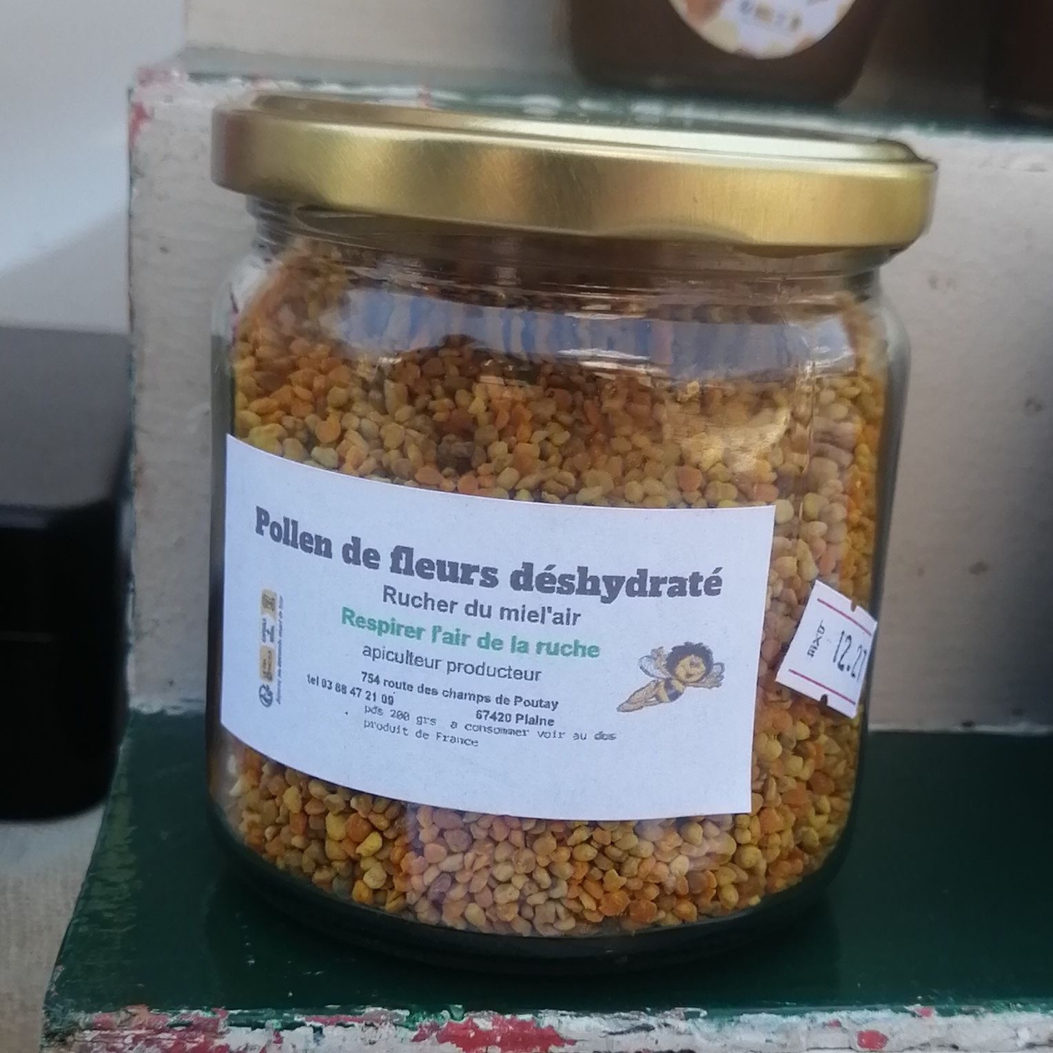 Pollen de fleurs déshydraté - 200g - Rucher du Miel'Air