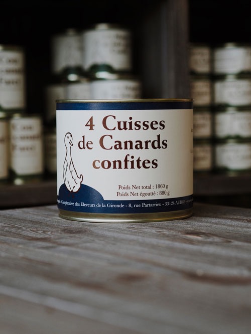 Cuisse de canard gras confite