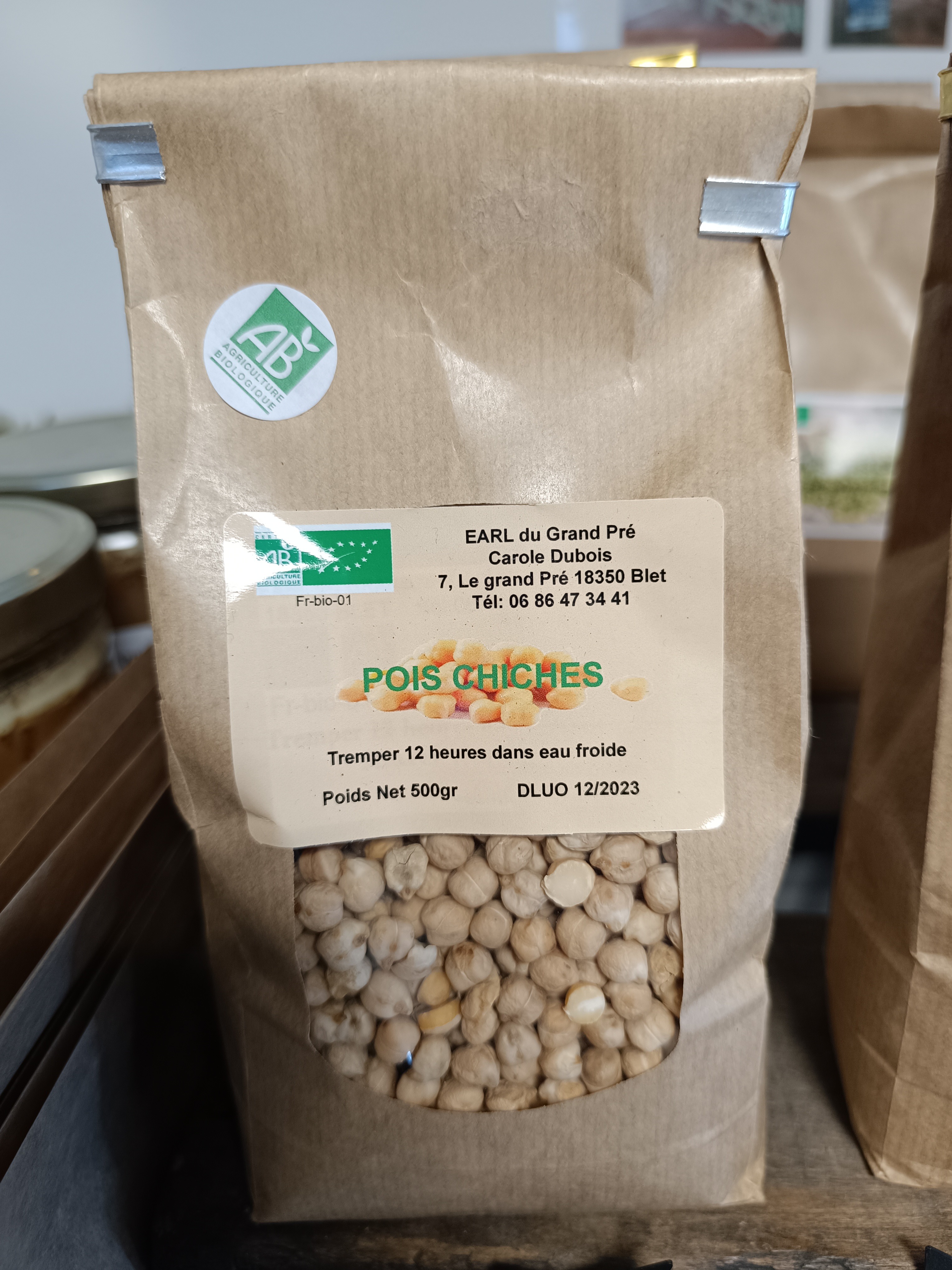 Pois Chiche Bio 500G