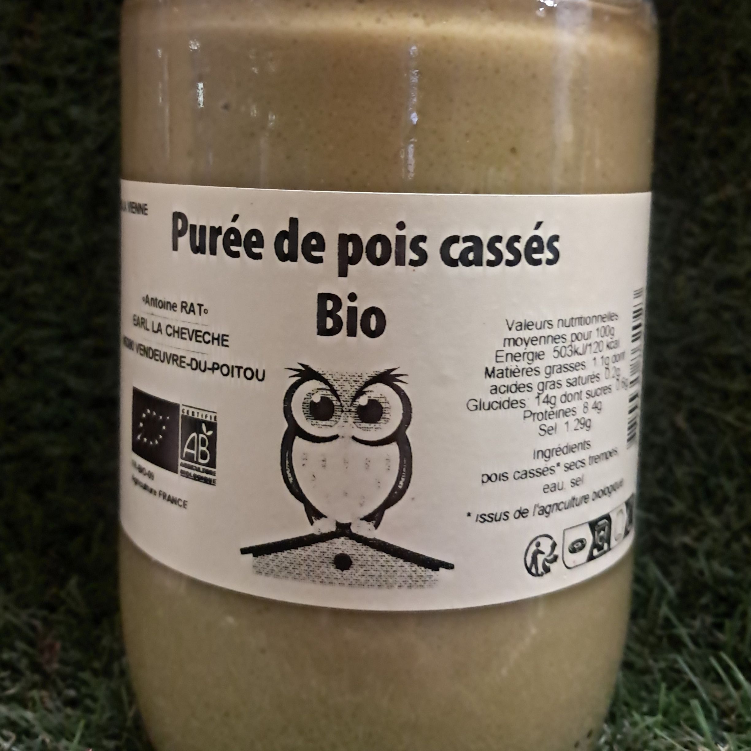 Purée de pois cassés Bio - 720cl
