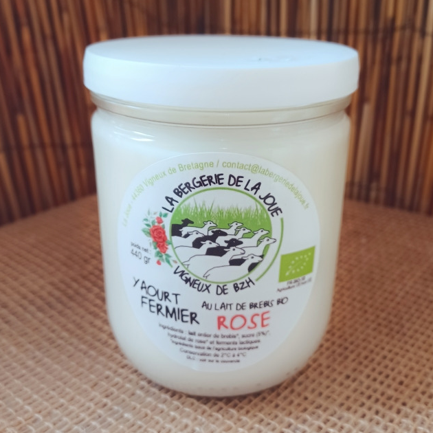 Yaourt au lait de brebis - rose - 450g