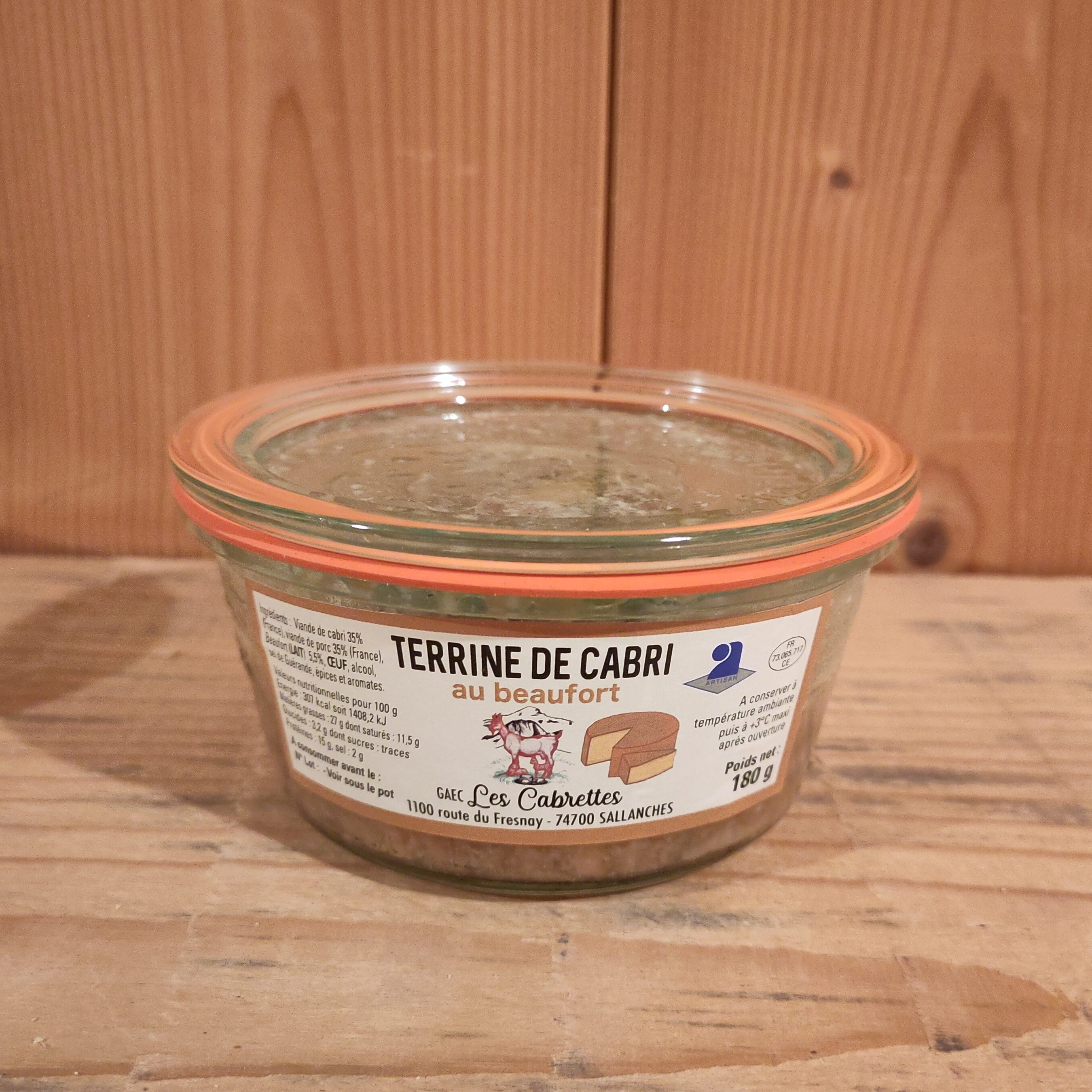 Terrine de chevreau Beaufort - 500g