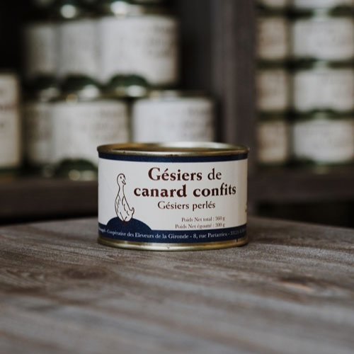 Gesiers de canard gras confit boite - 300g