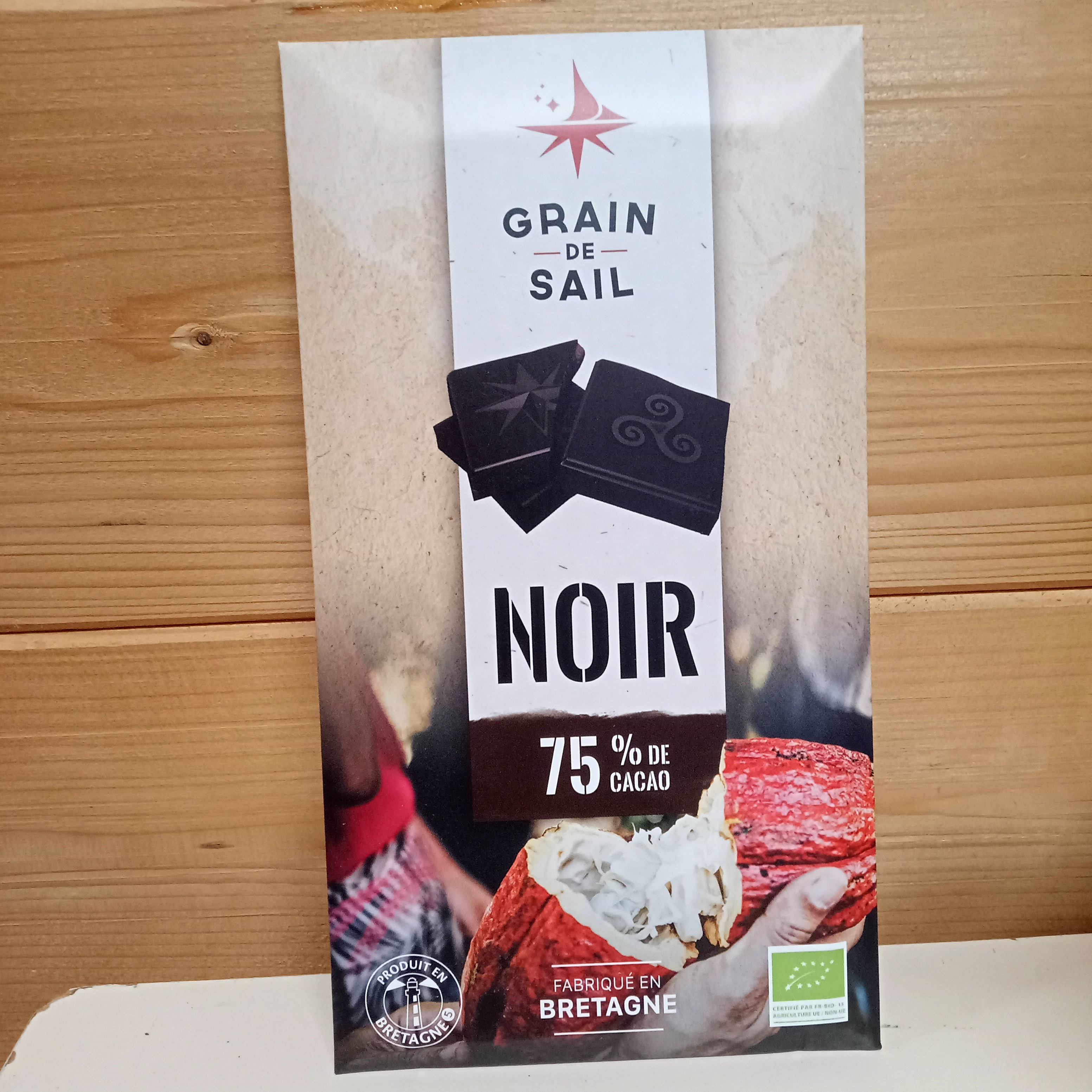 Chocolat Noir 75% de Cacao - 100g