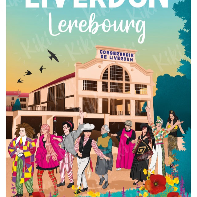 AFFICHE LIVERDUN "LEREBOURG VIVANT"