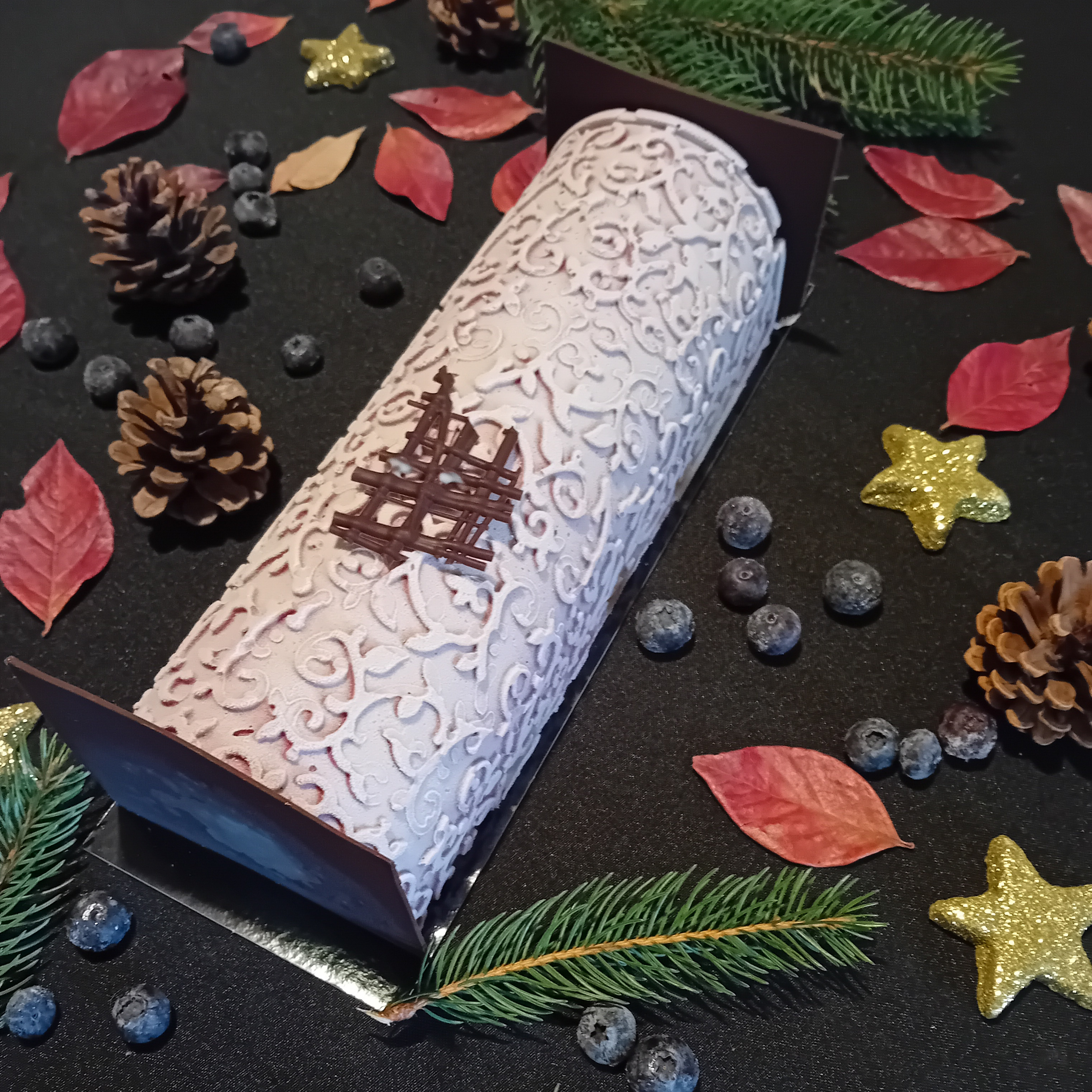 Bûche glacée Myrtille / Epicéa 10-12 Pers