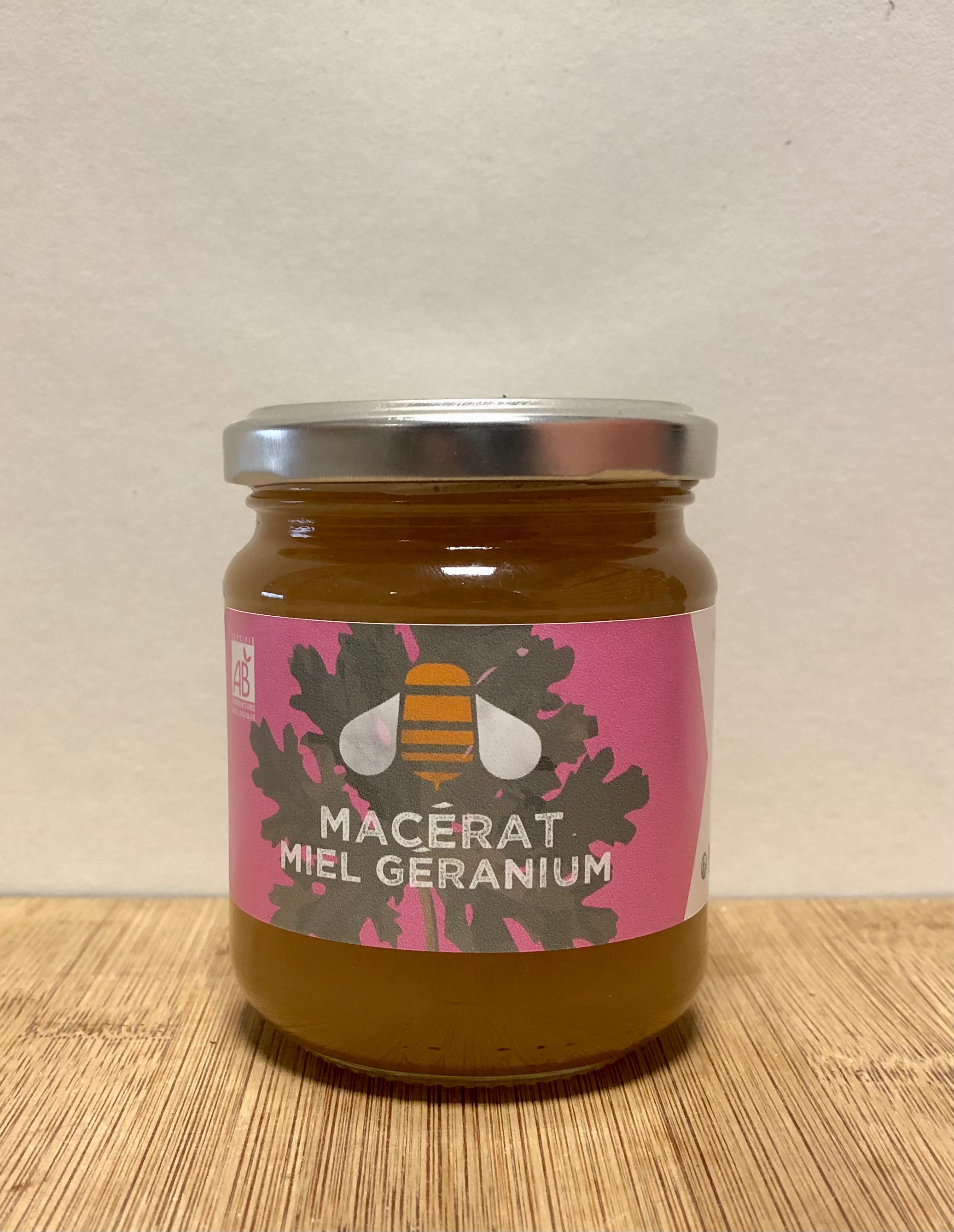 MACÉRAT MIEL/GÉRANIUM ROSAT 250g