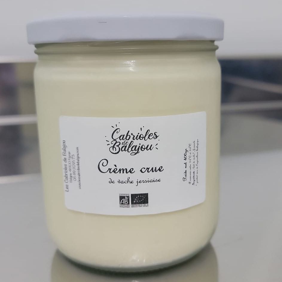 Crème crue fermière - 400g