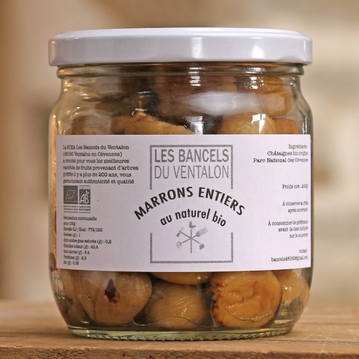 Marrons entiers naturels petit pot 230g