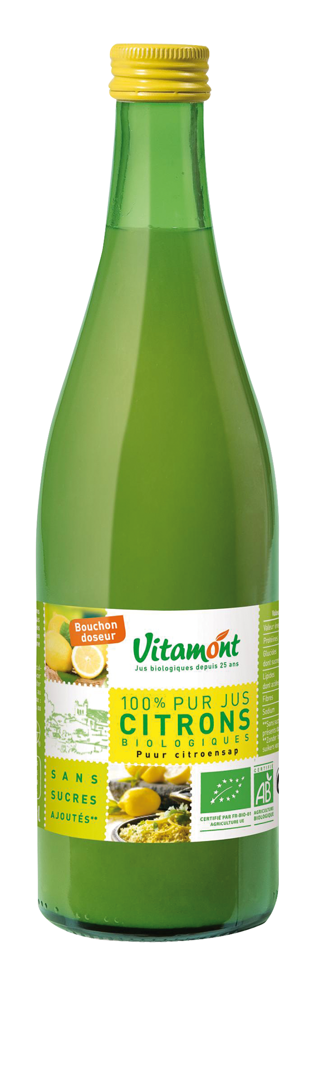 Pur jus de citron de Sicile - 0,5l