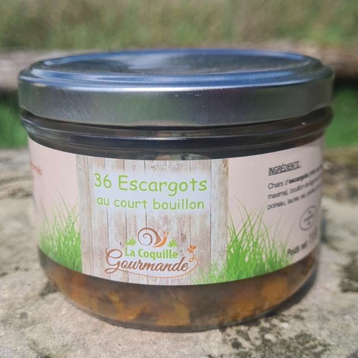 Verrines d'escargots au court bouillon 3 douzaines