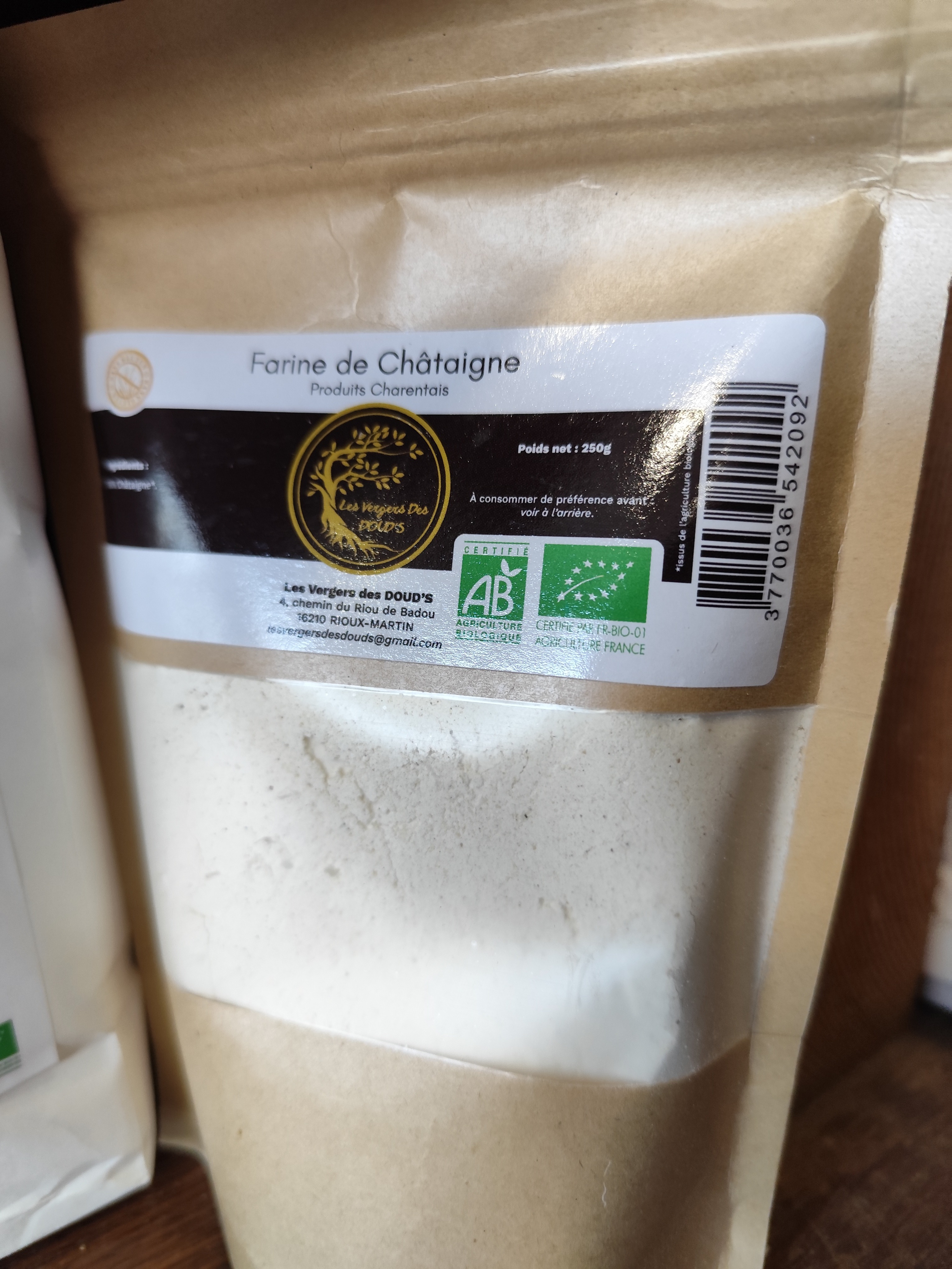 Farine de châtaigne 250gr