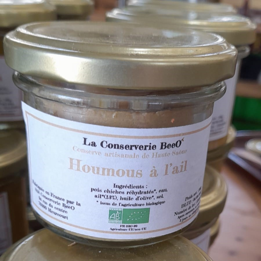 Houmous À L'Ail Bio 100gr