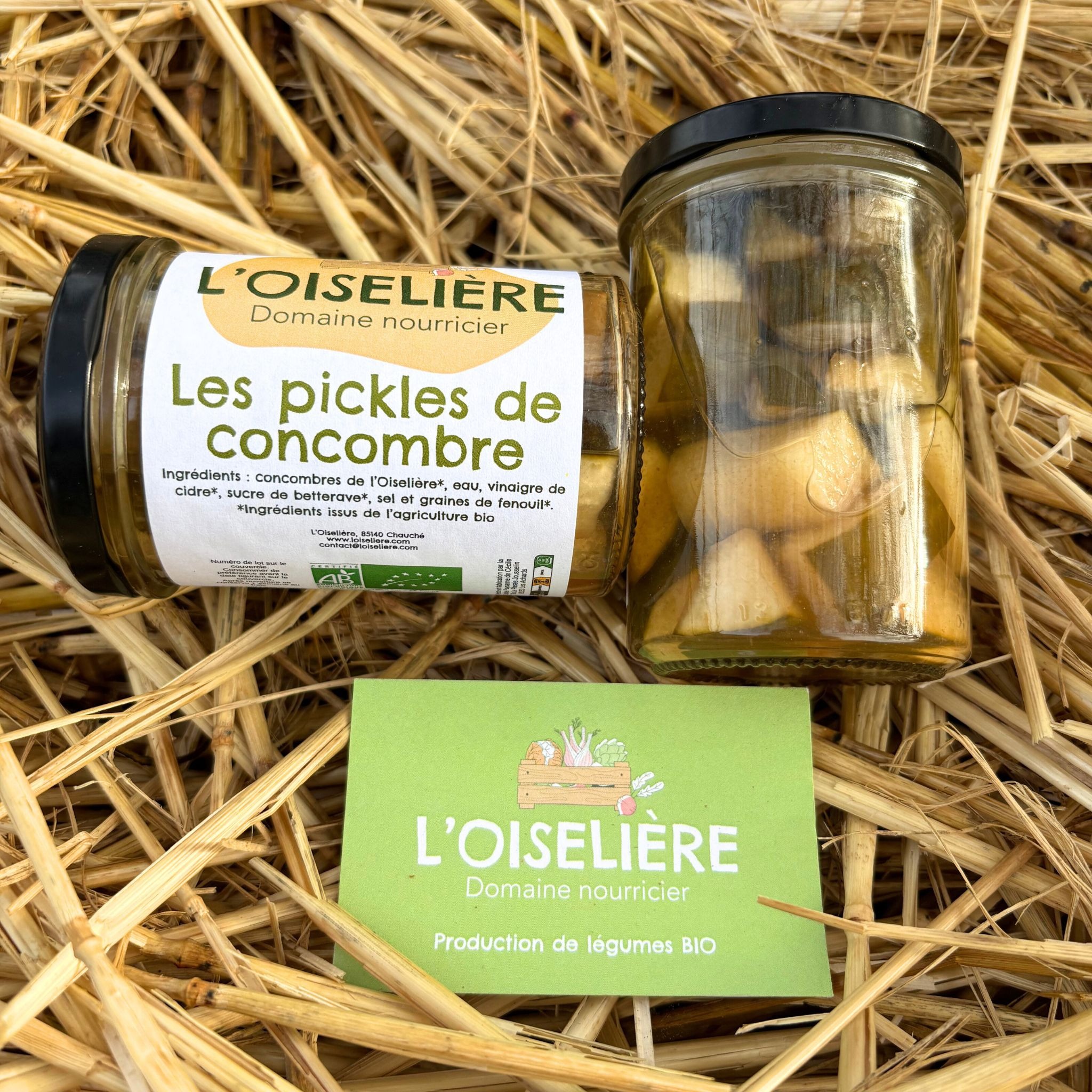 Pickles de concombre de l'Oiselière - 220g
