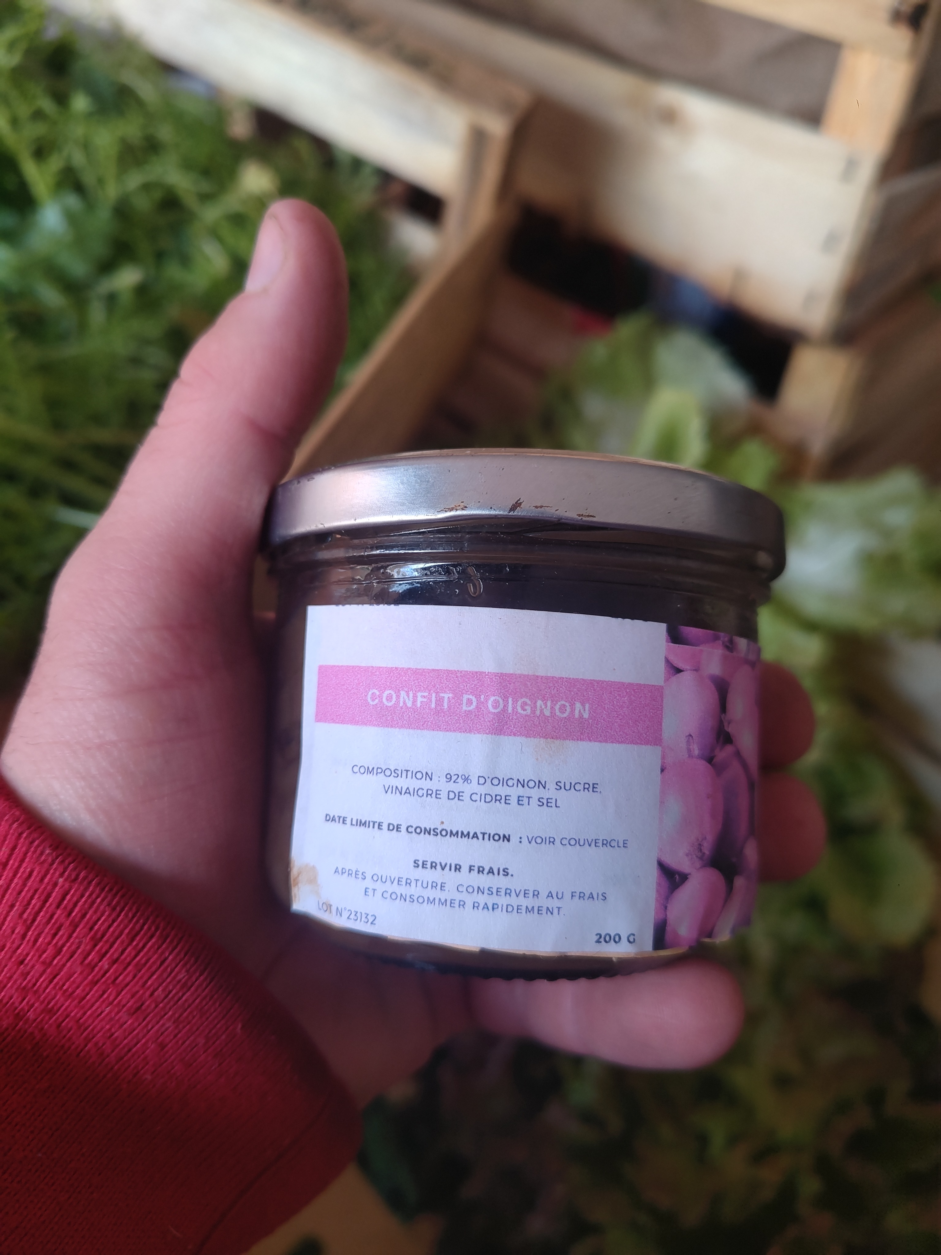 Confit d'oignon au vinaigre de cidre