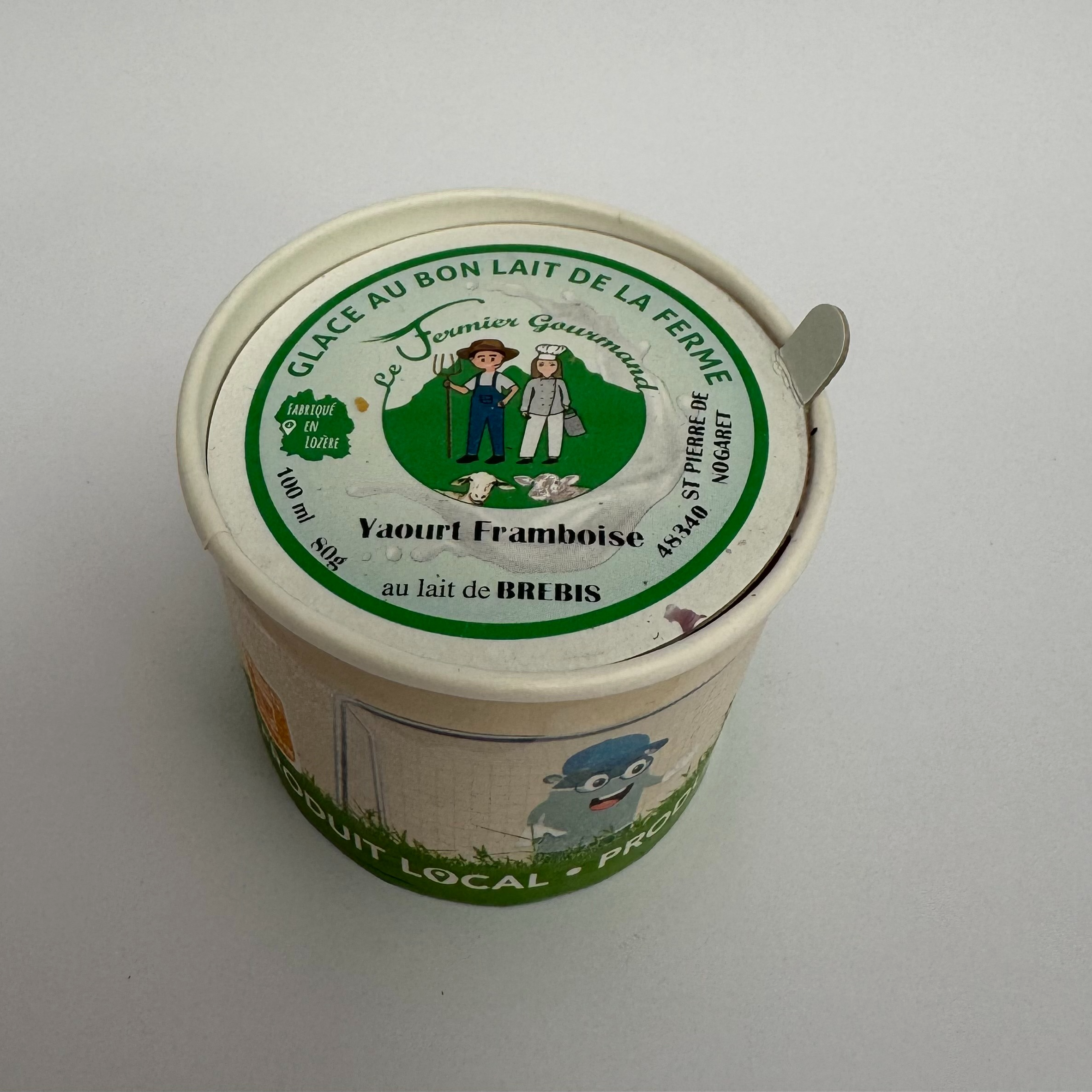 Glace yaourt Brebis Framboise