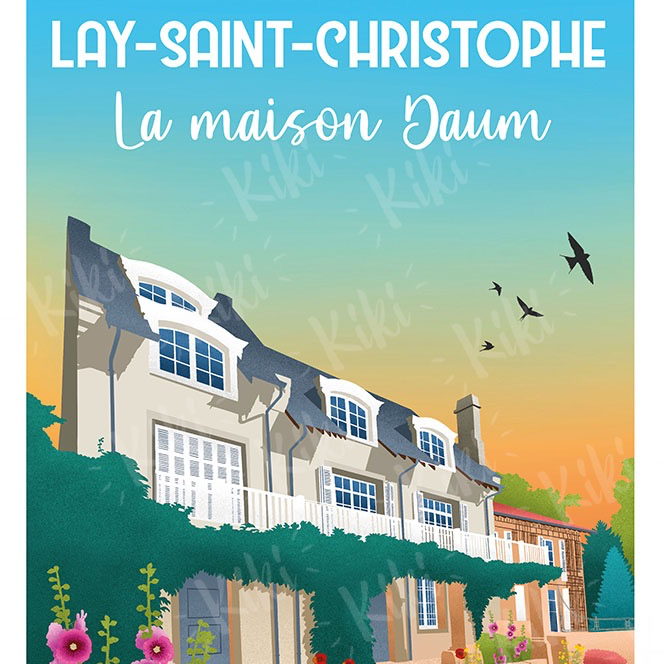 AFFICHE LAY-ST-CHRISTOPHE "MAISON DAUM"